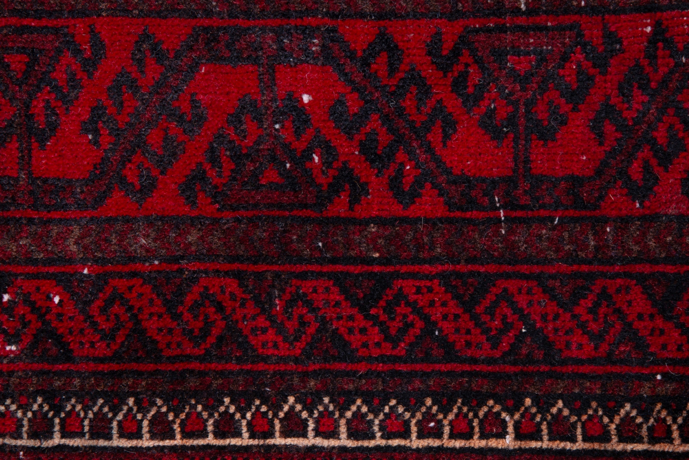 Persian Baluch accent rug in burgundy and deep red, view 10 of 18