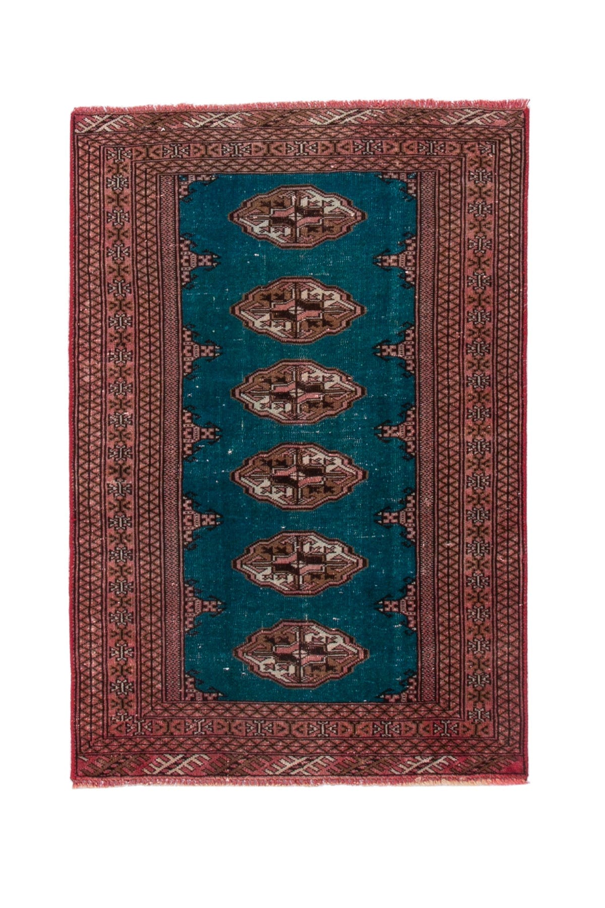 1488, Persian Torkaman Area Rug