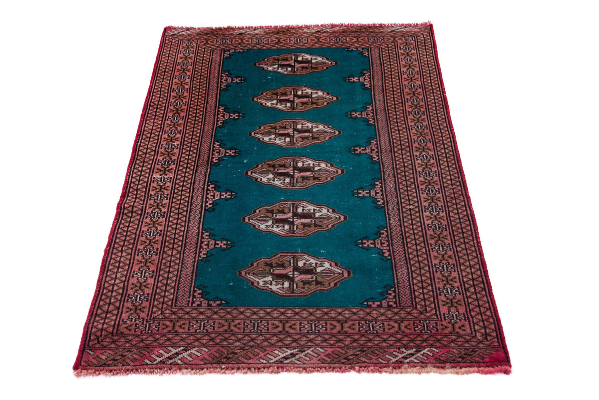 1488, Persian Torkaman Area Rug