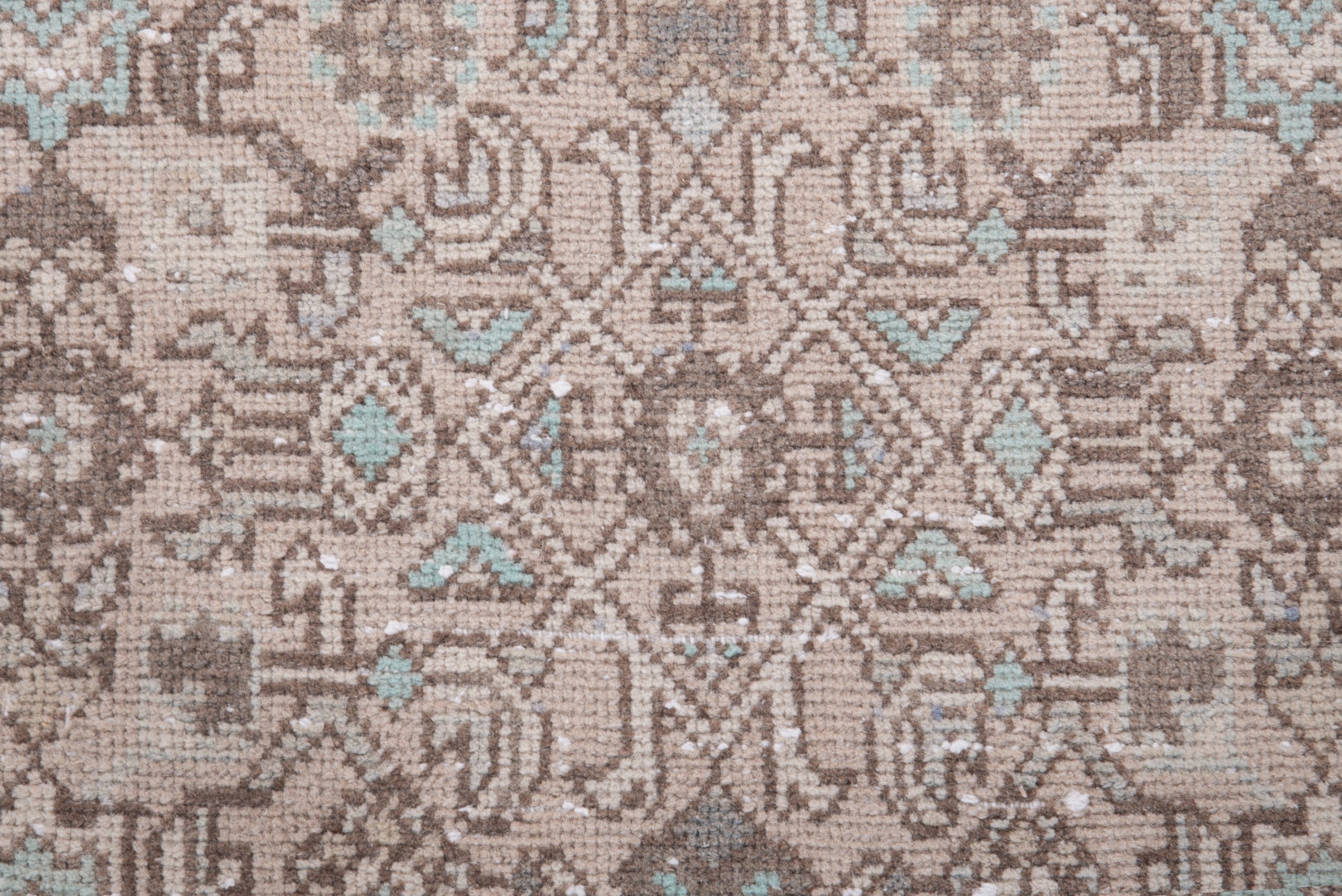 Persian Hamedan runner rug in taupe and greige, view 10 of 17