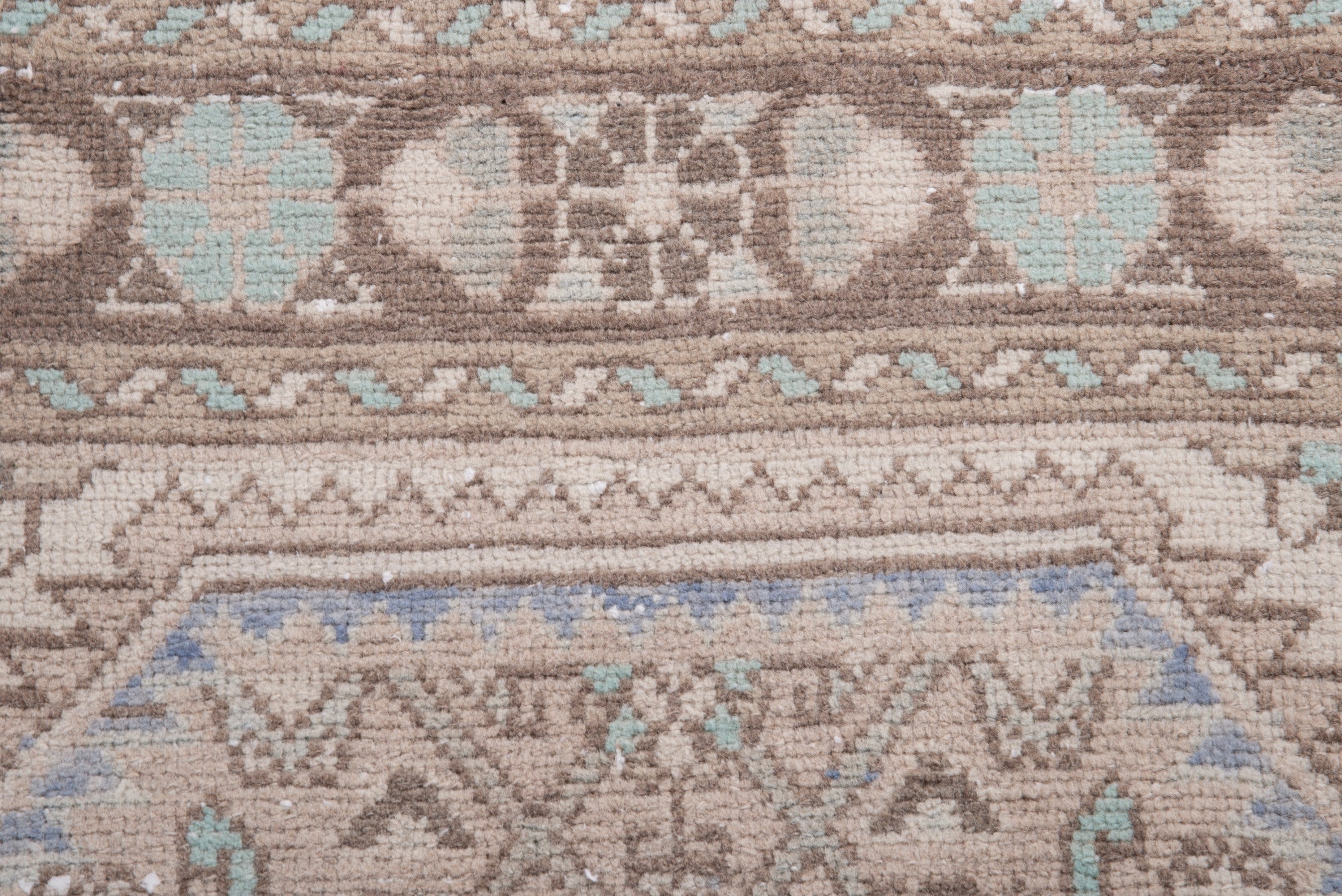 Persian Hamedan runner rug in taupe and greige, view 11 of 17