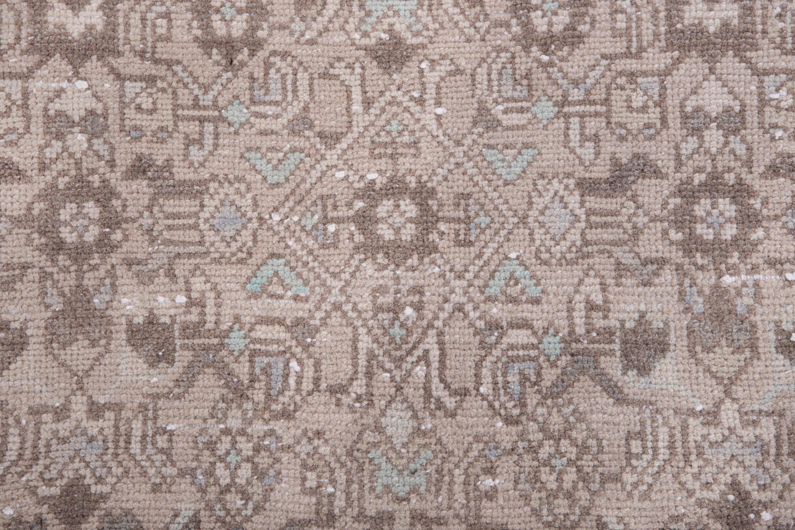 Persian Hamedan runner rug in taupe and greige, view 12 of 17