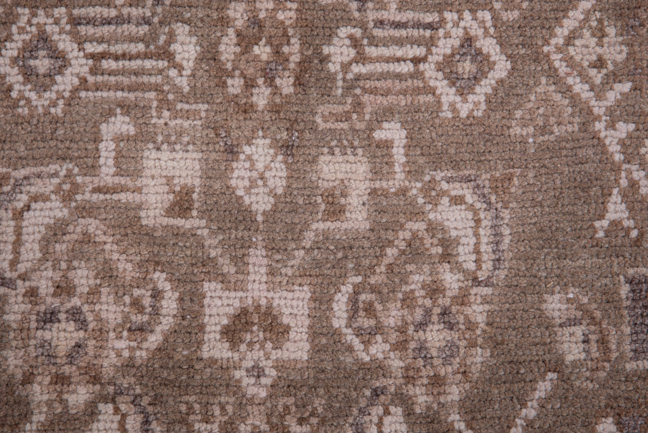 Persian Hamedan runner rug in taupe and dusty rose, view 10 of 16