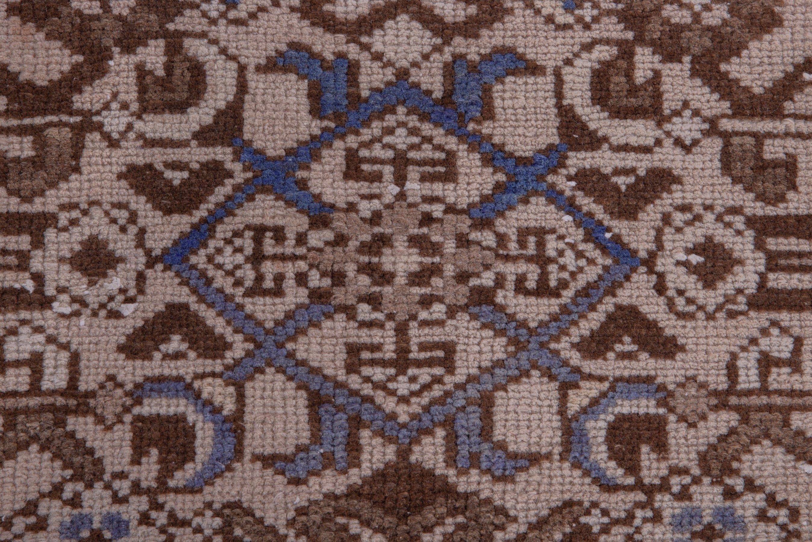 Persian Hamedan runner rug in beige and tan, view 10 of 17