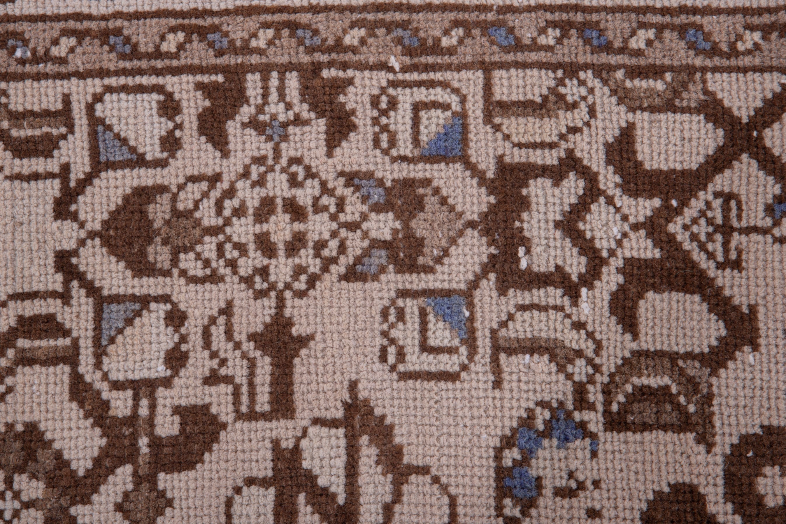 Persian Hamedan runner rug in beige and tan, view 11 of 17
