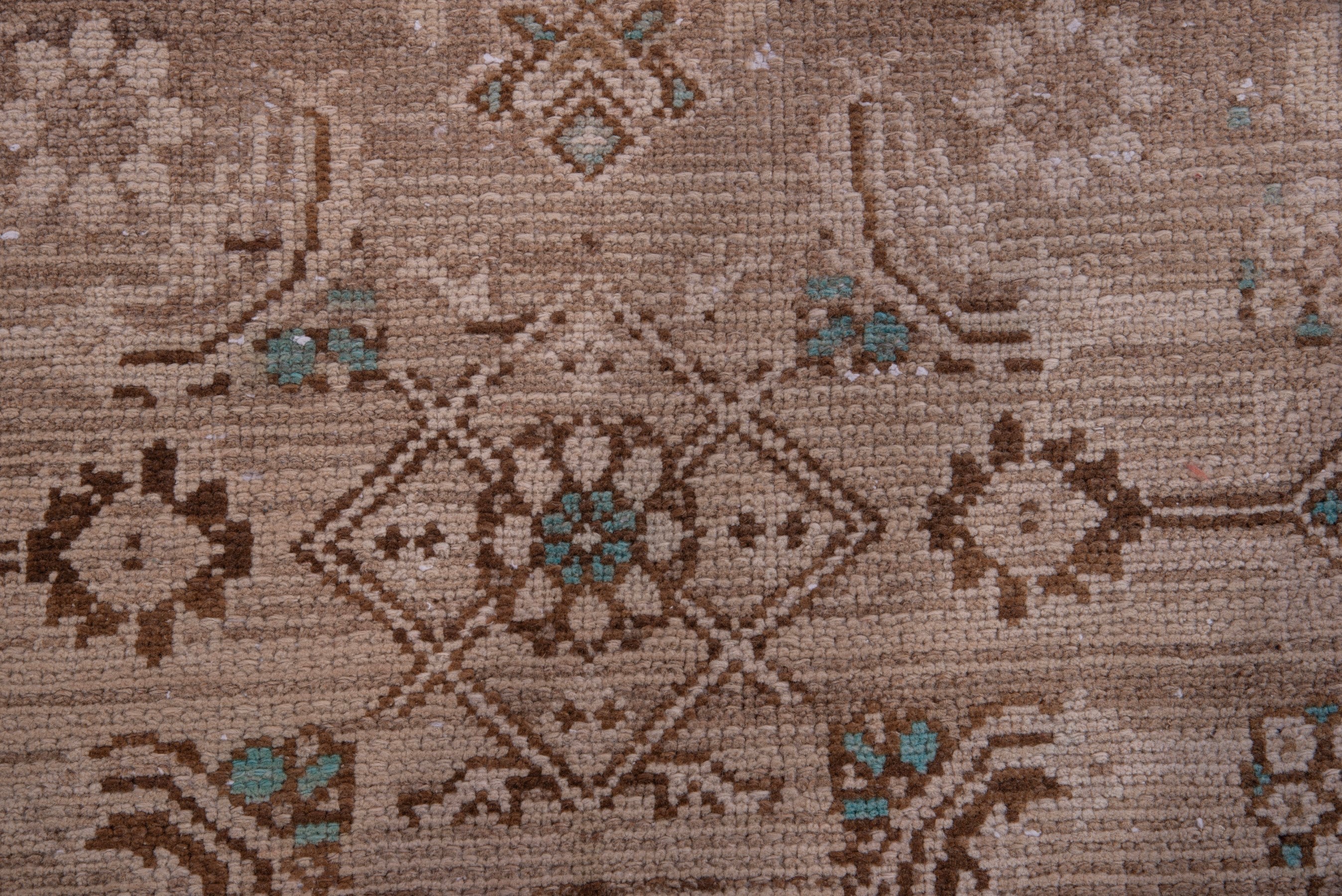 Persian Hamedan runner rug in taupe and greige, view 10 of 17