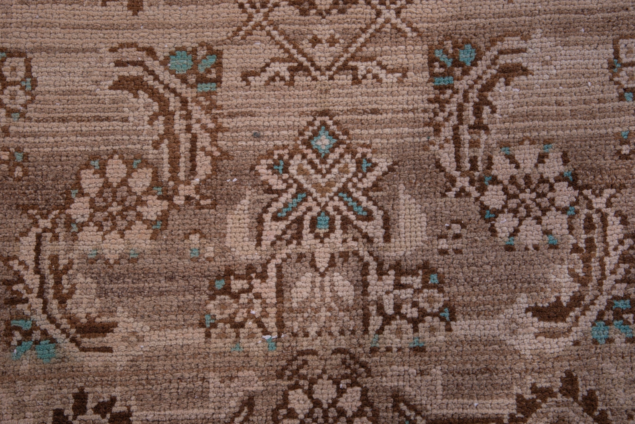 Persian Hamedan runner rug in taupe and greige, view 11 of 17
