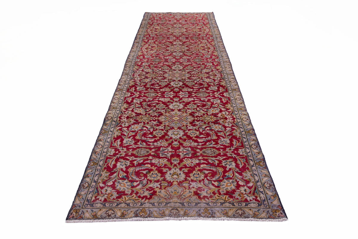 1534, Persian Kashan Runner Rug