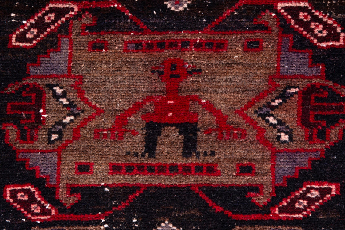 1544, Persian Saveh Runner Rug
