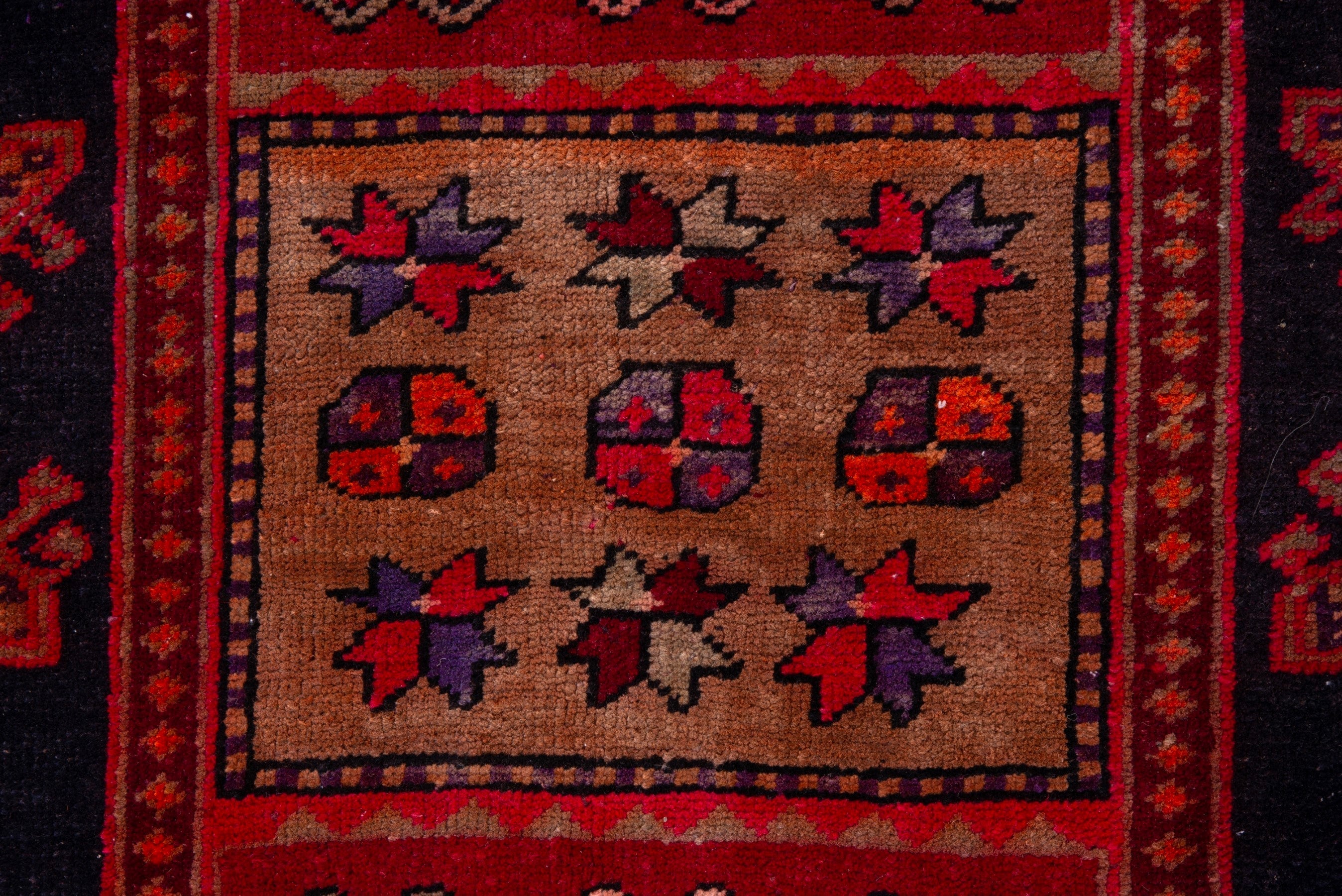 Persian Ardabil runner rug in deep red and terracotta, view 11 of 18