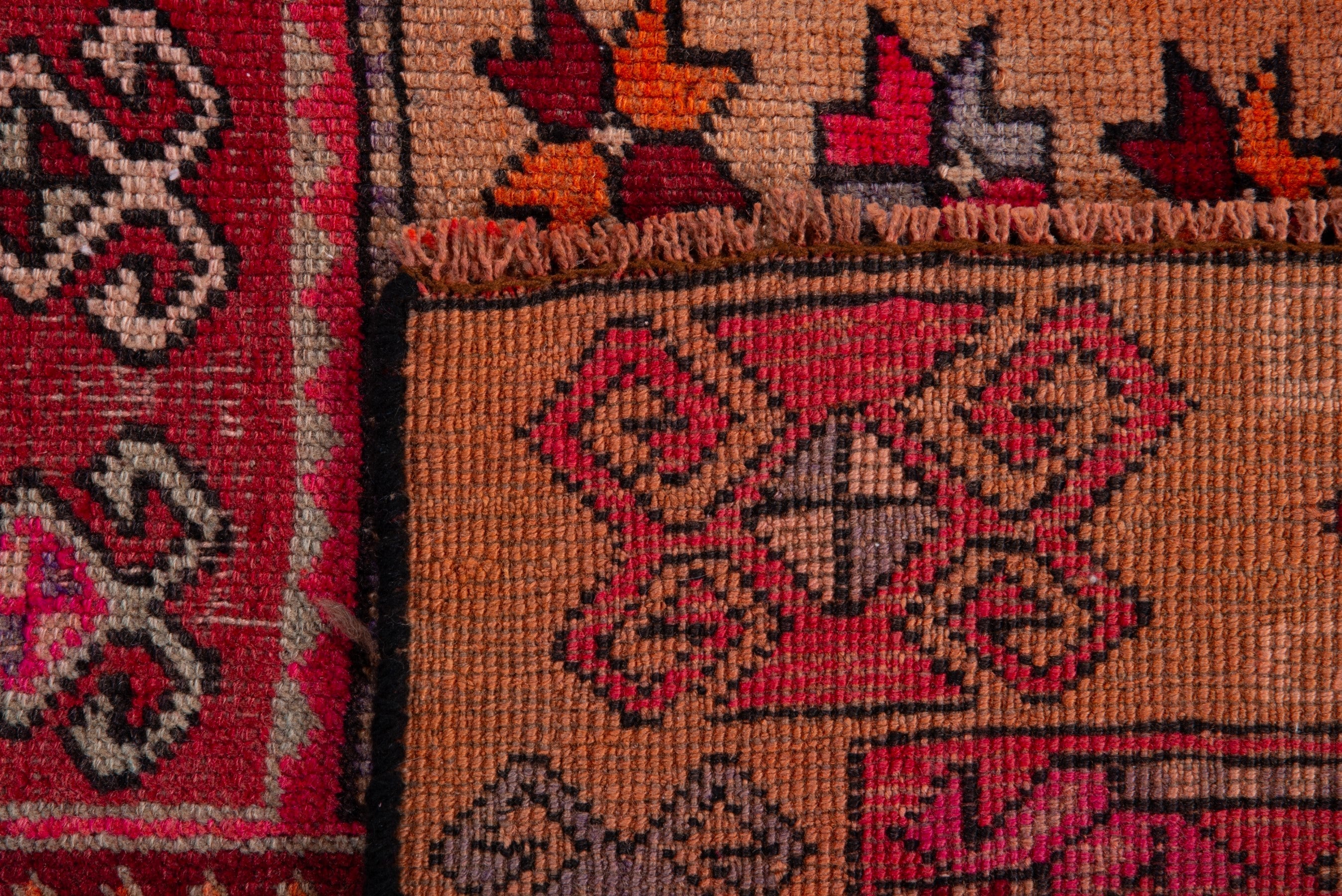 Persian Ardabil runner rug in deep red and terracotta, view 18 of 18