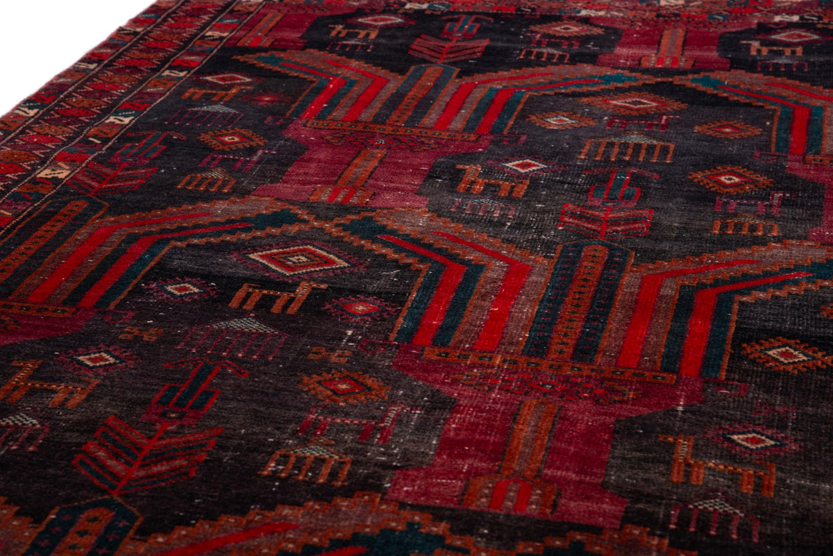 1578, Persian Baluch Runner Rug