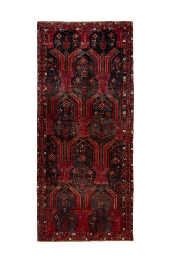 1578, Persian Baluch Runner Rug