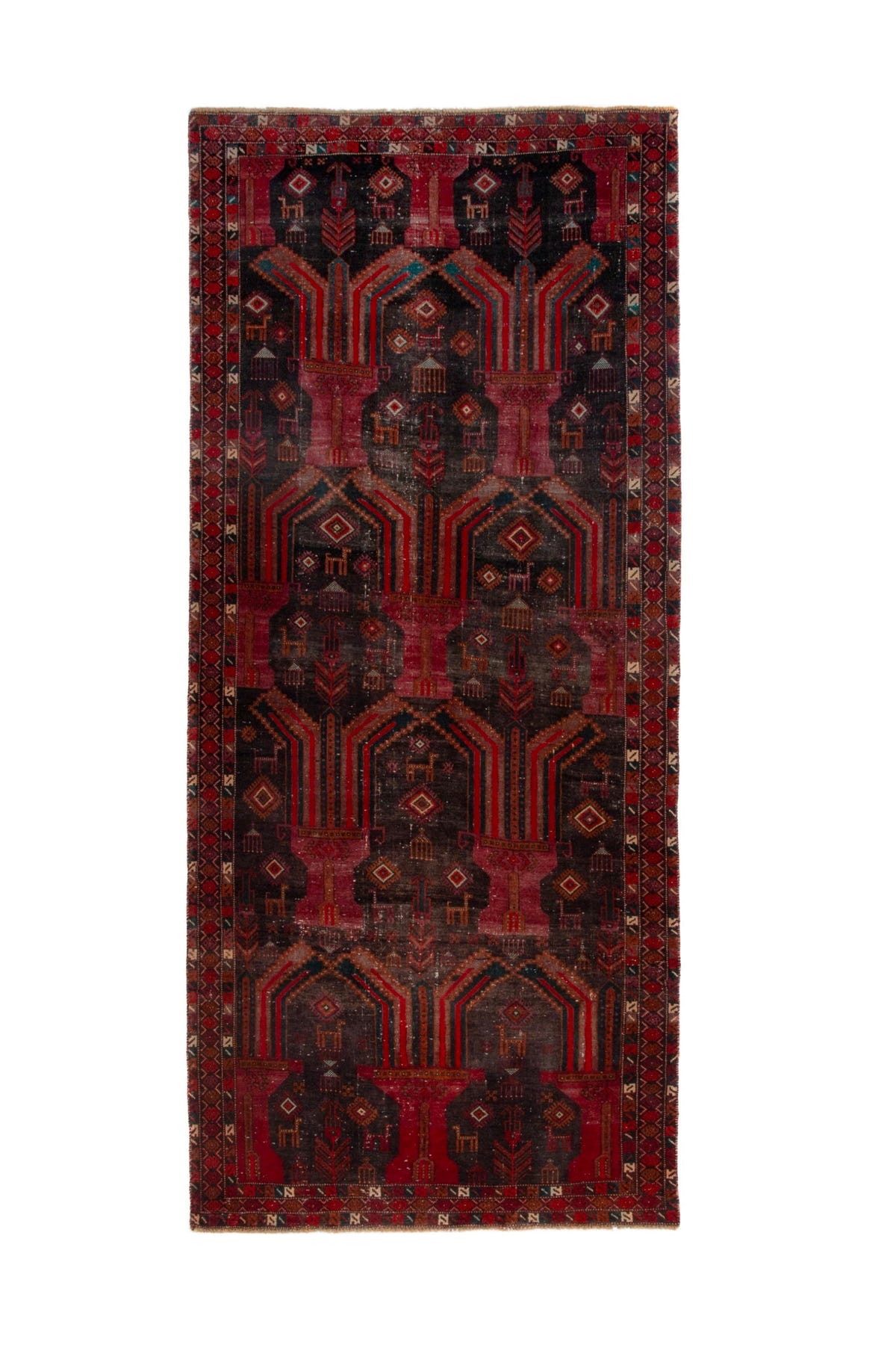 1578, Persian Baluch Runner Rug