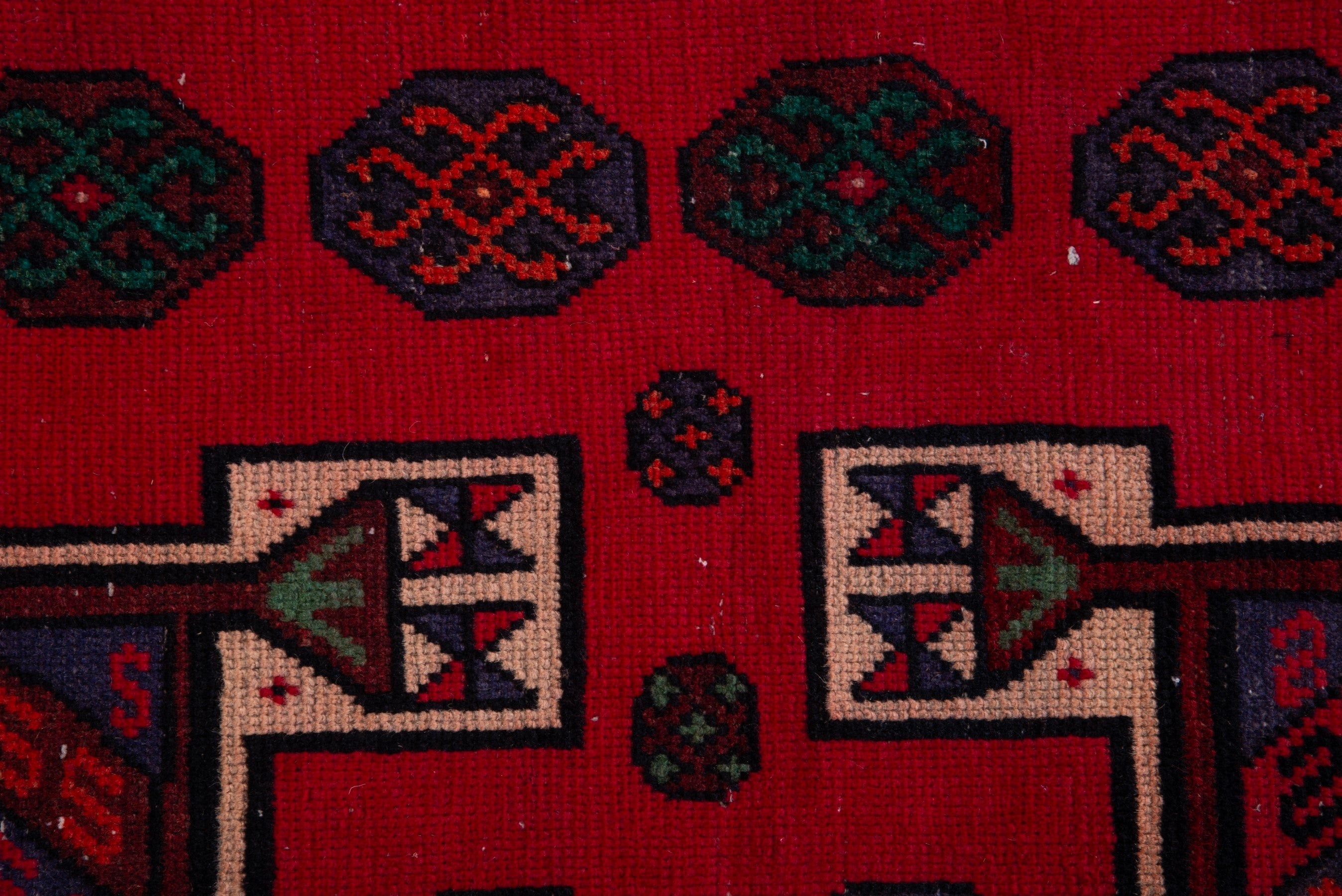 Persian Ghoochan runner rug in deep red and burgundy, view 12 of 20