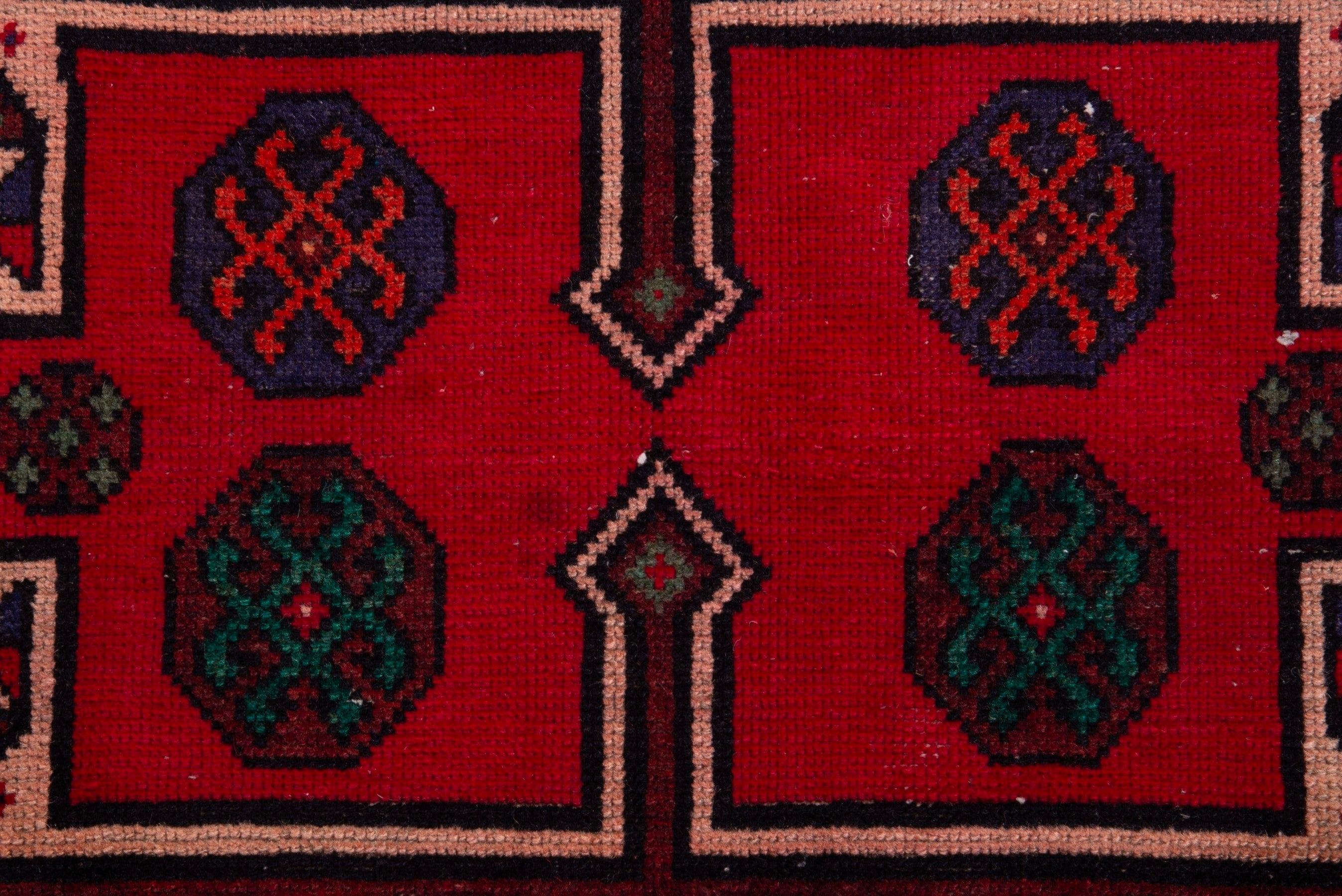 Persian Ghoochan runner rug in deep red and burgundy, view 8 of 20