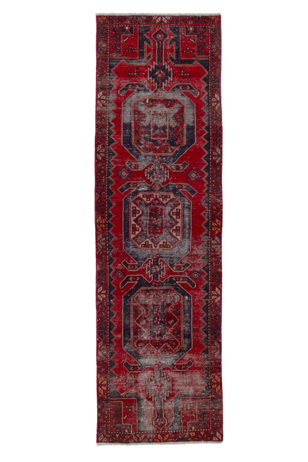 1596, Persian Zanjan Runner Rug