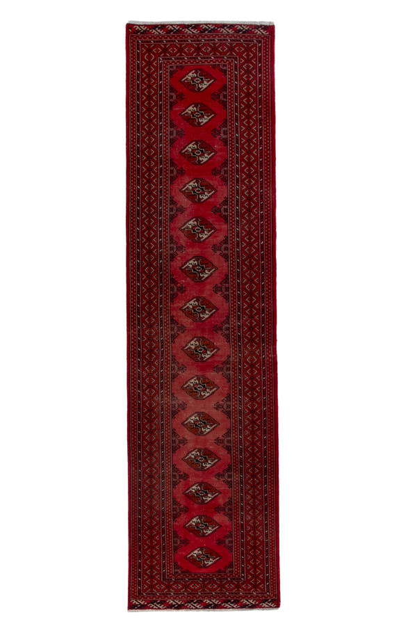 1602, Persian Torkaman Runner Rug