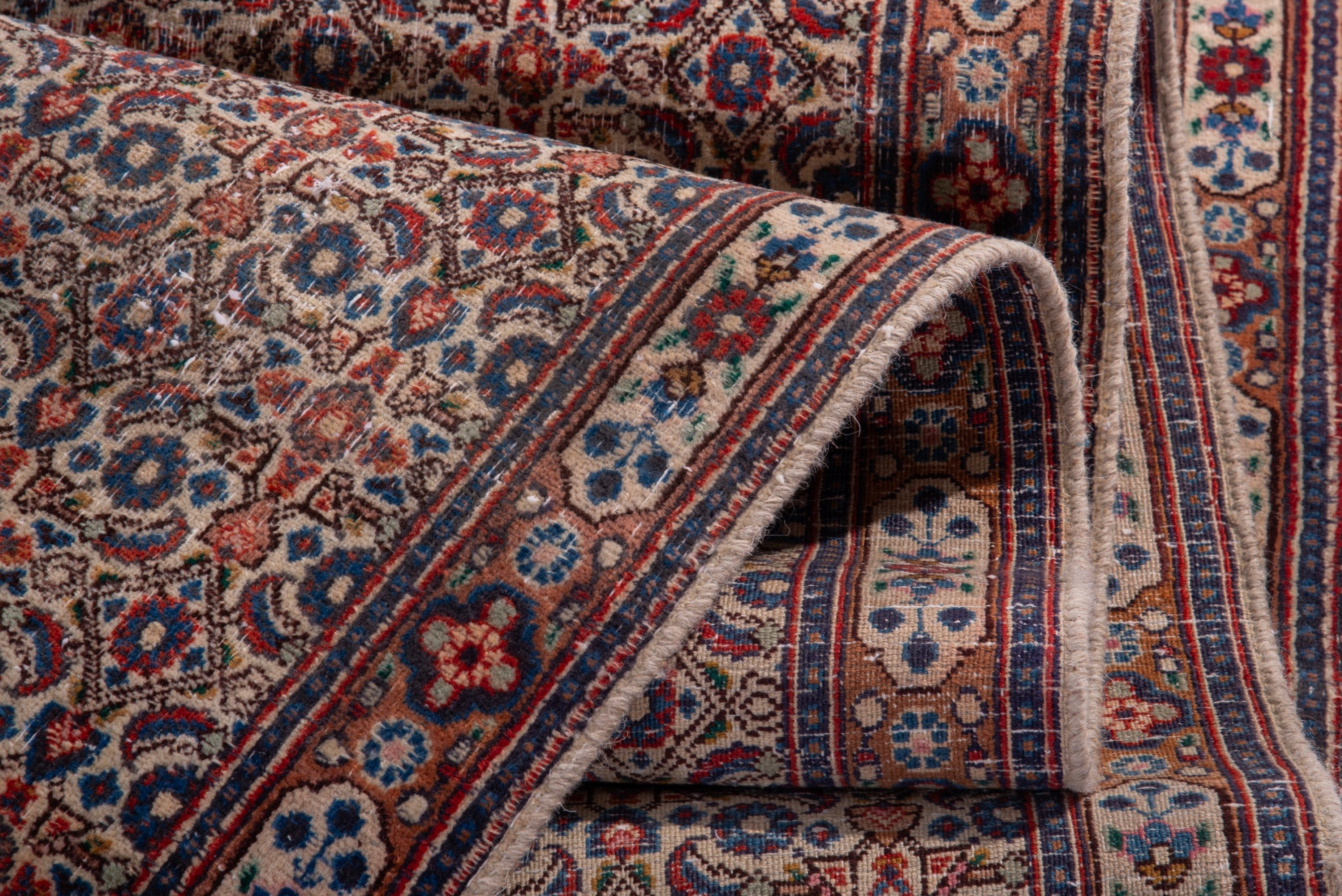 Persian Birjand runner rug in terracotta and cream, view 13 of 18