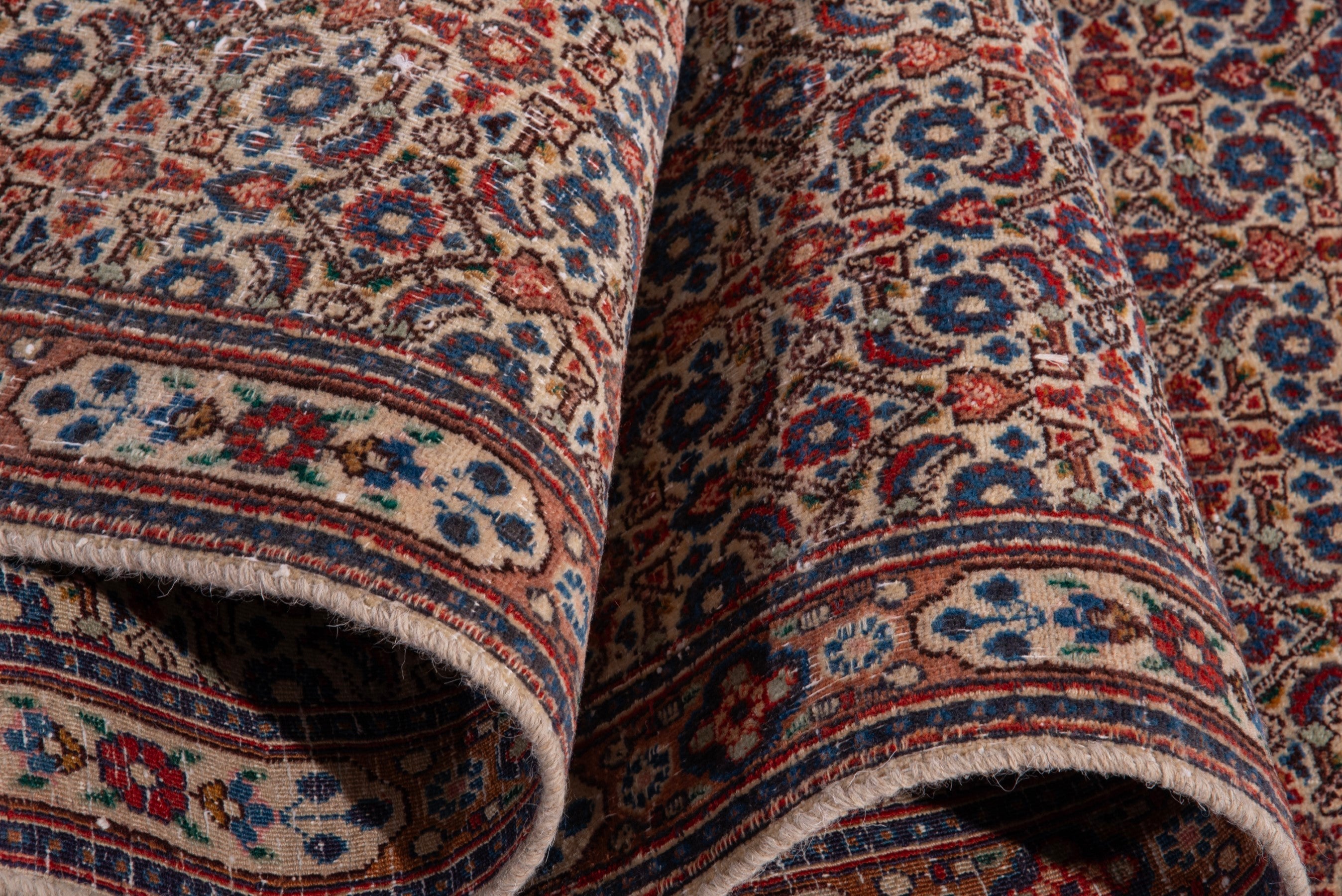 Persian Birjand runner rug in terracotta and cream, view 14 of 18