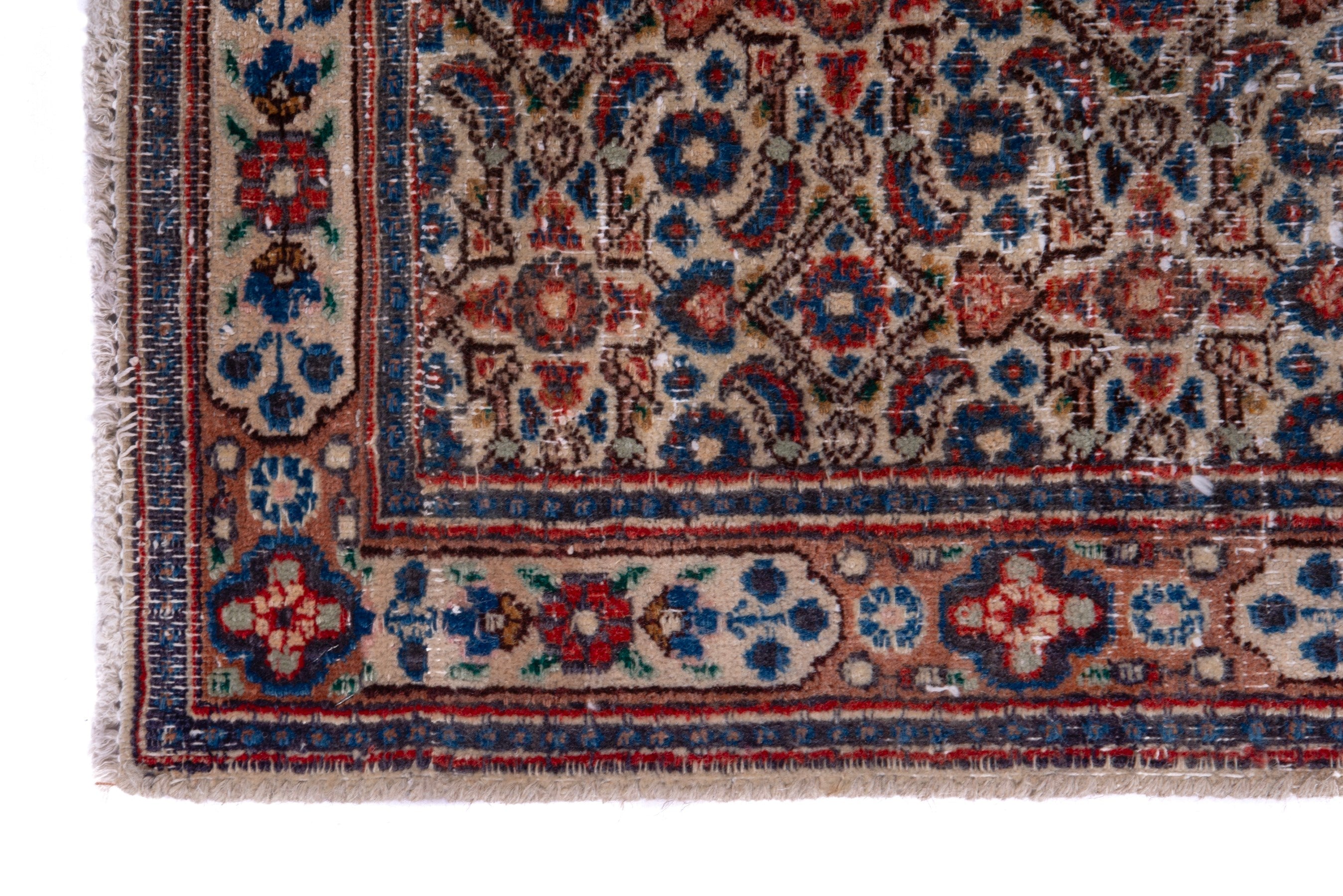 Persian Birjand runner rug in terracotta and cream, view 5 of 18
