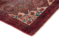 Persian Baluch accent rug in dark brown and deep red, view 7 of 17