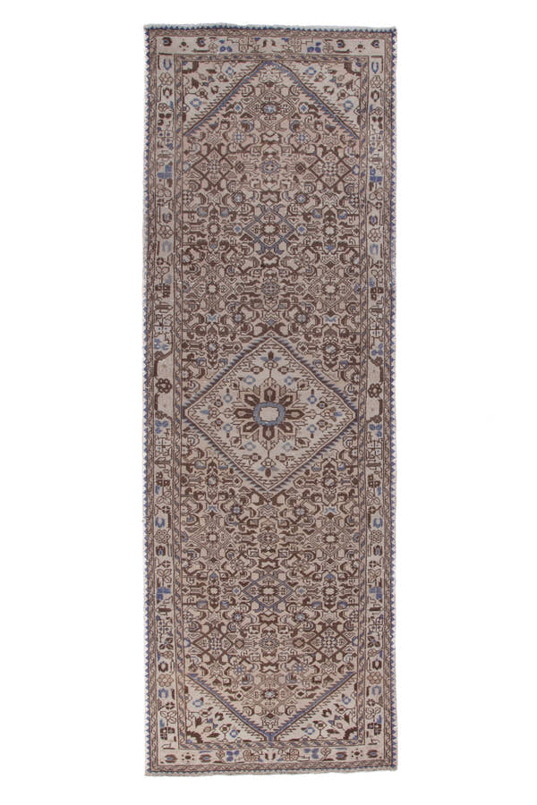 1652 - Persian Hamedan Runner Rug 3'5" x 10'5"