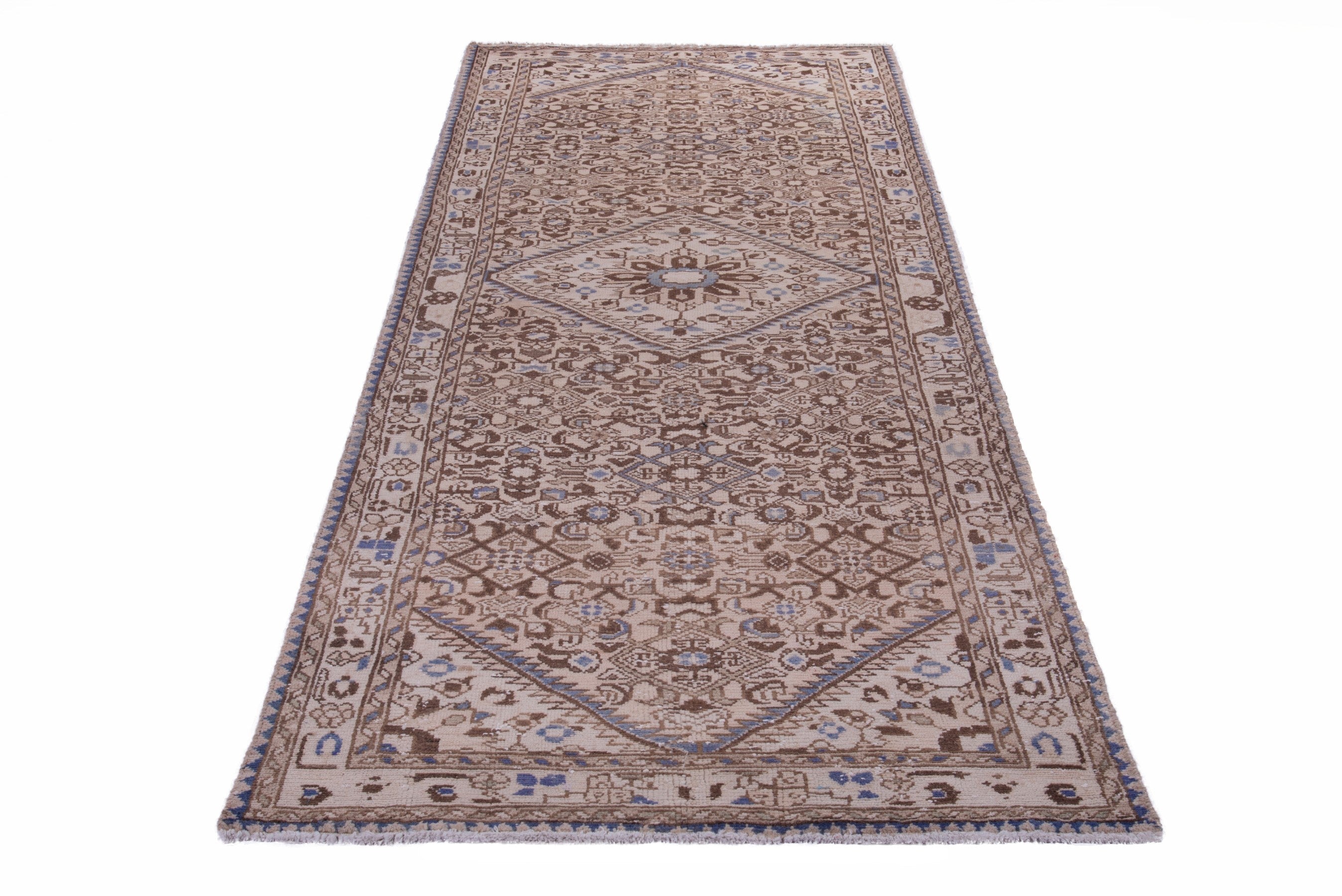 Persian Hamedan runner rug, view 3 of 18
