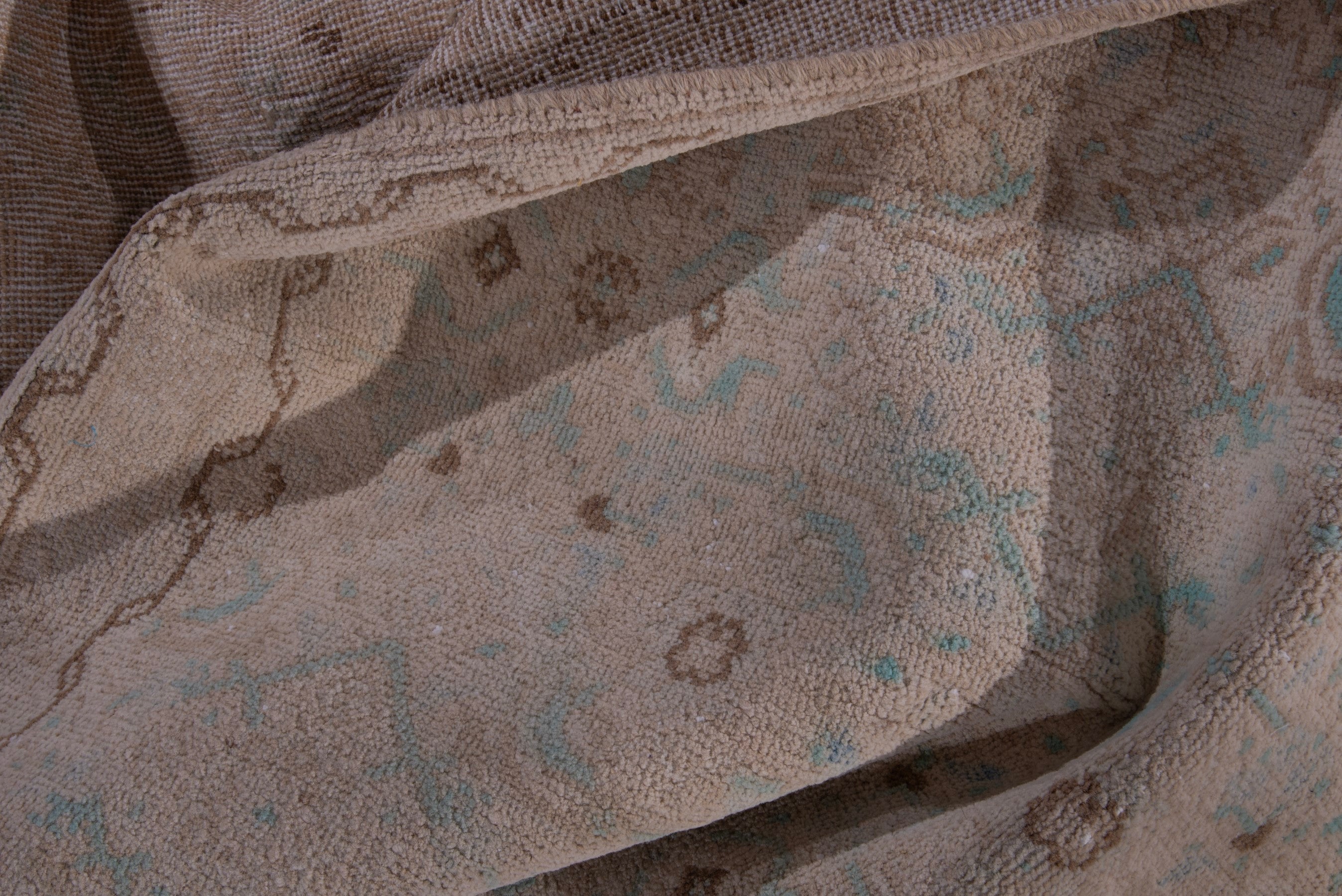 Persian Mahal runner rug in greige and dusty rose, view 14 of 16
