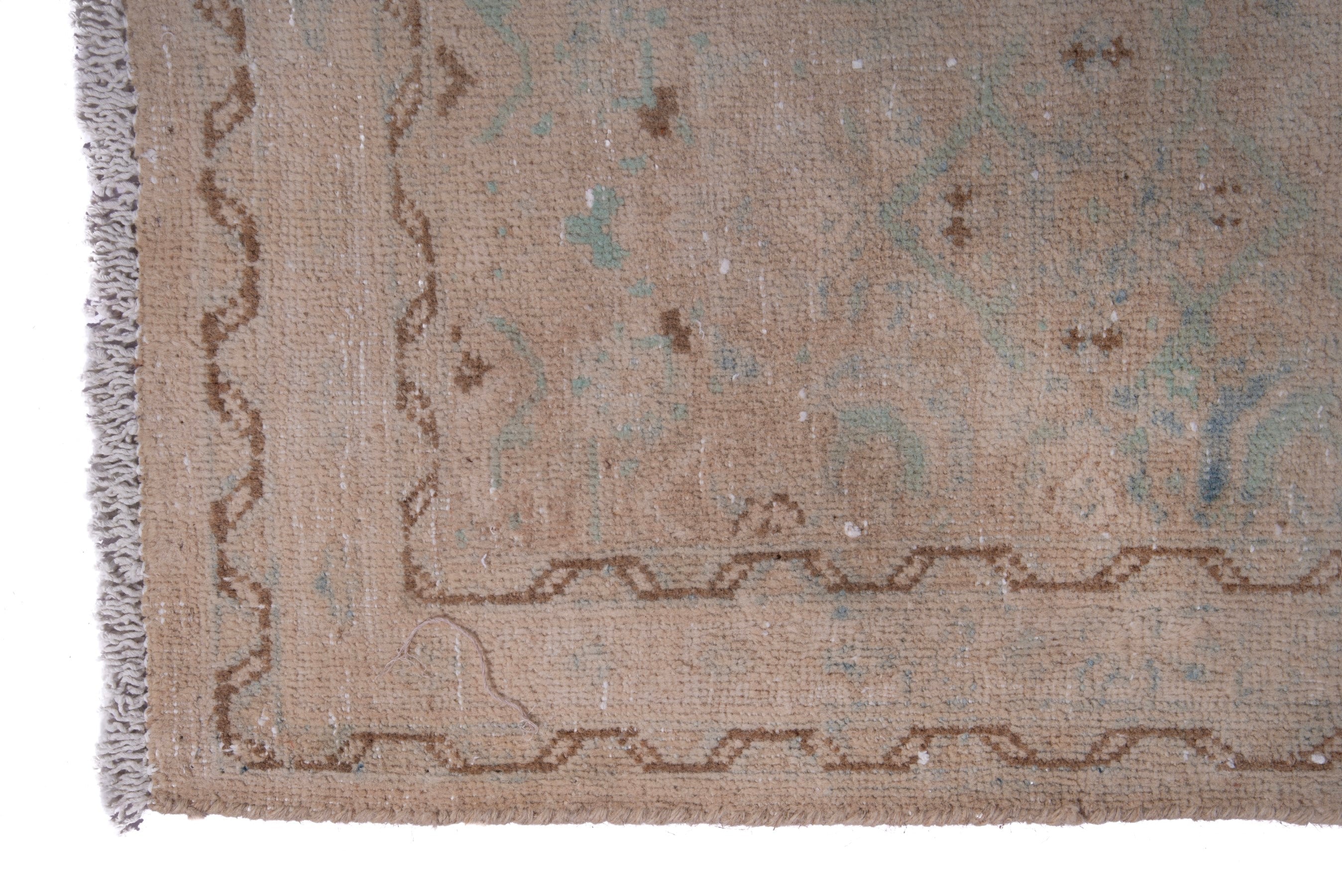 Persian Mahal runner rug in greige and dusty rose, view 5 of 16