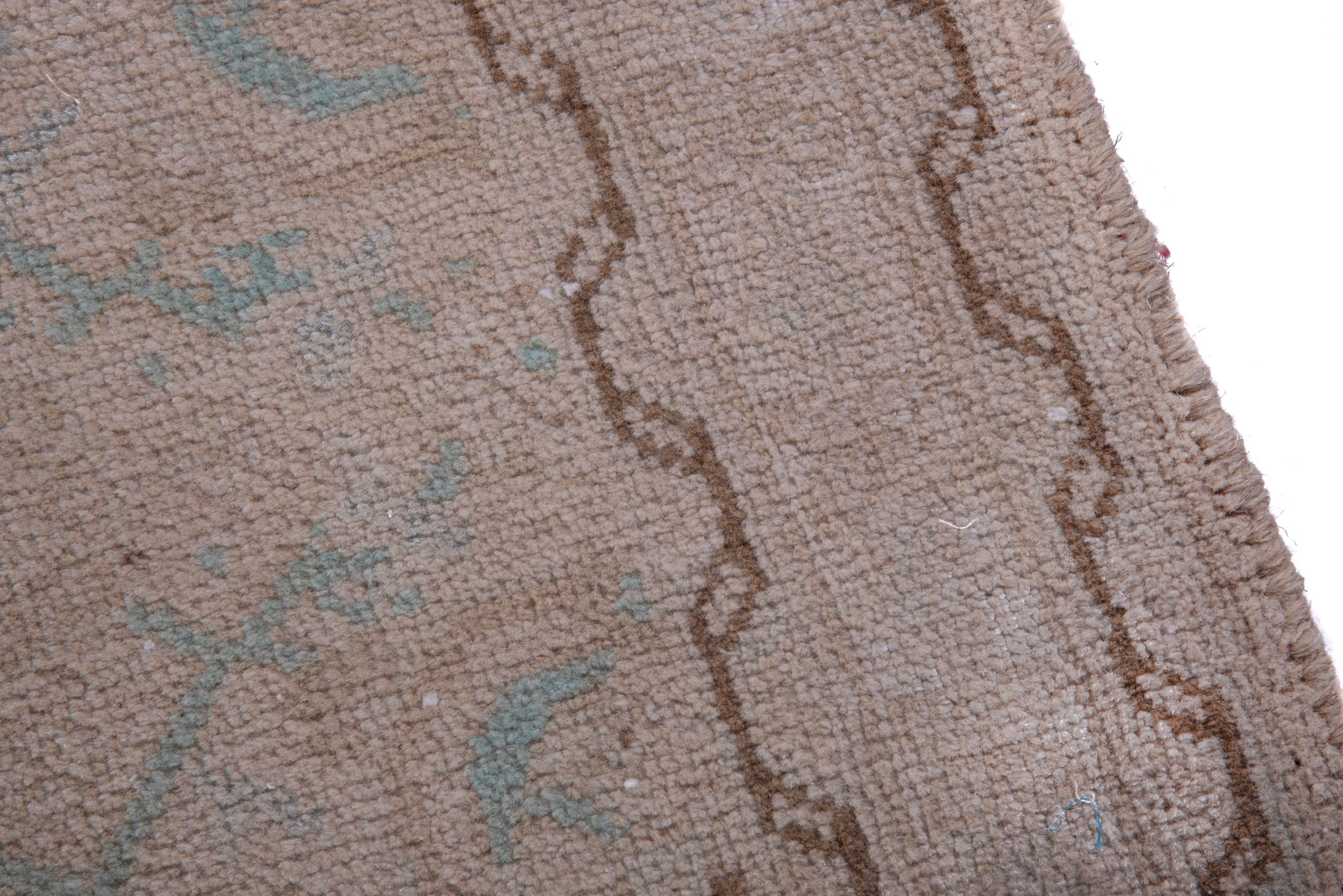 Persian Mahal runner rug in greige and dusty rose, view 7 of 16
