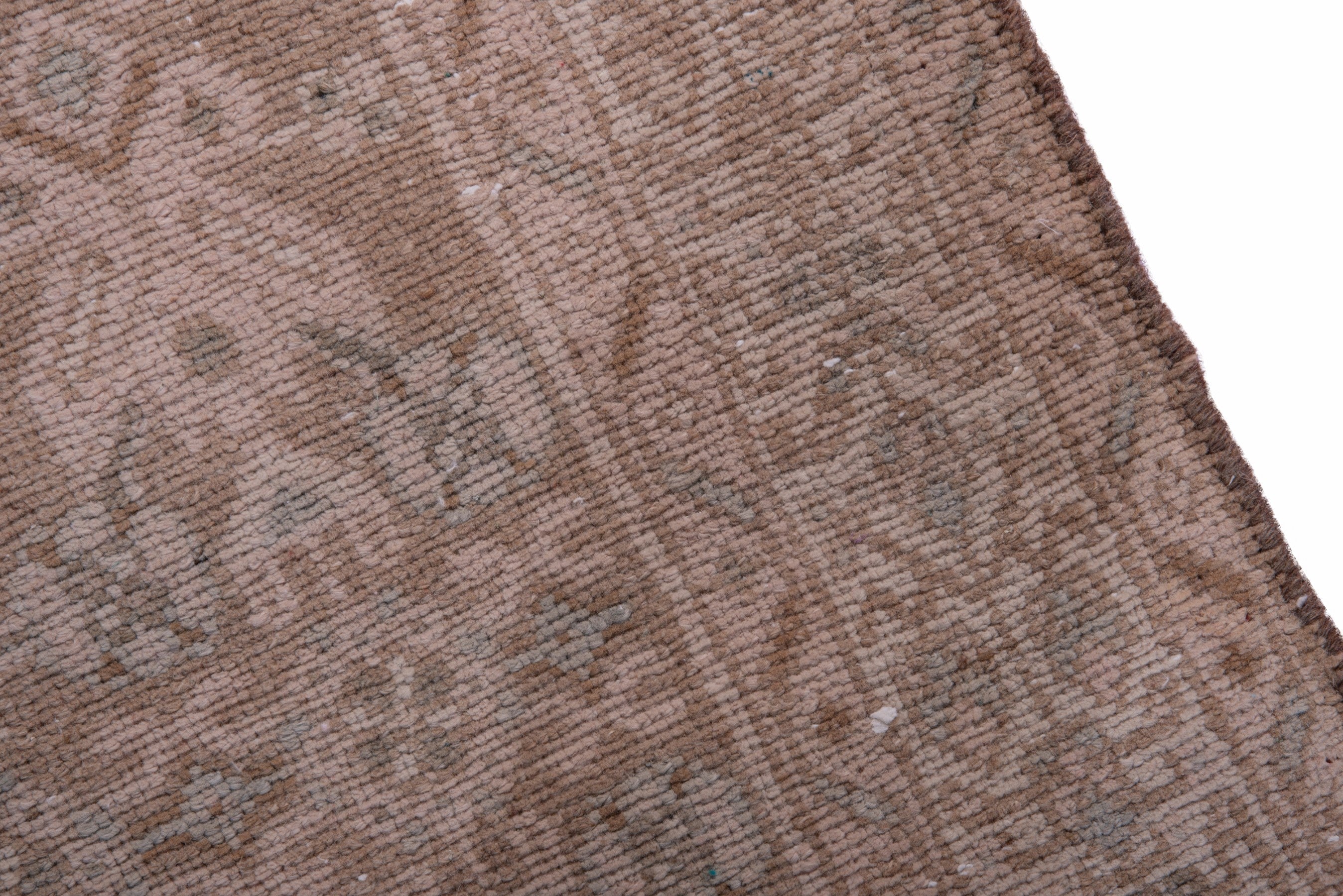 Persian Hamedan runner rug in taupe and dusty rose, view 7 of 17