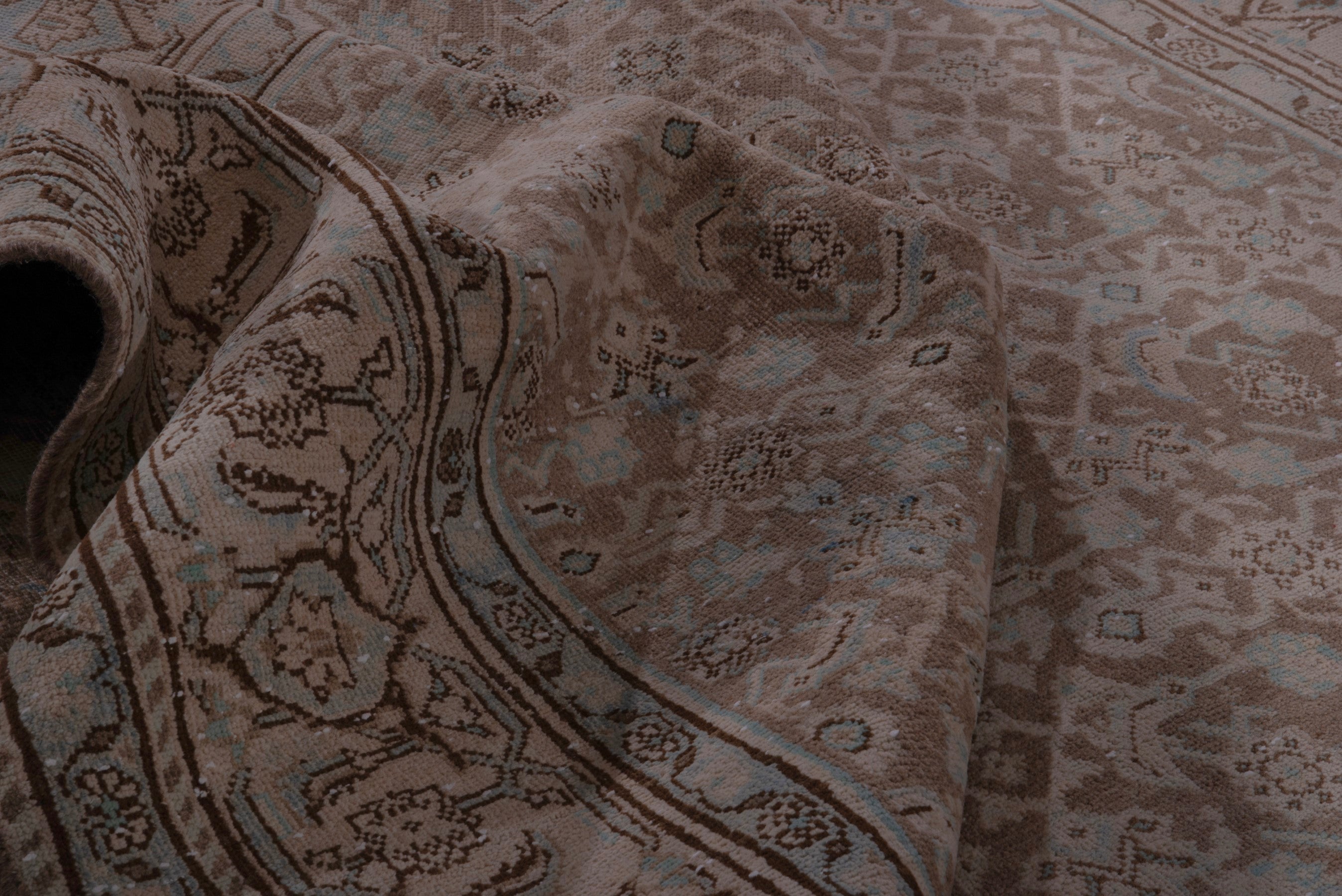 Persian Mahal oversized rug in taupe and greige, view 15 of 19