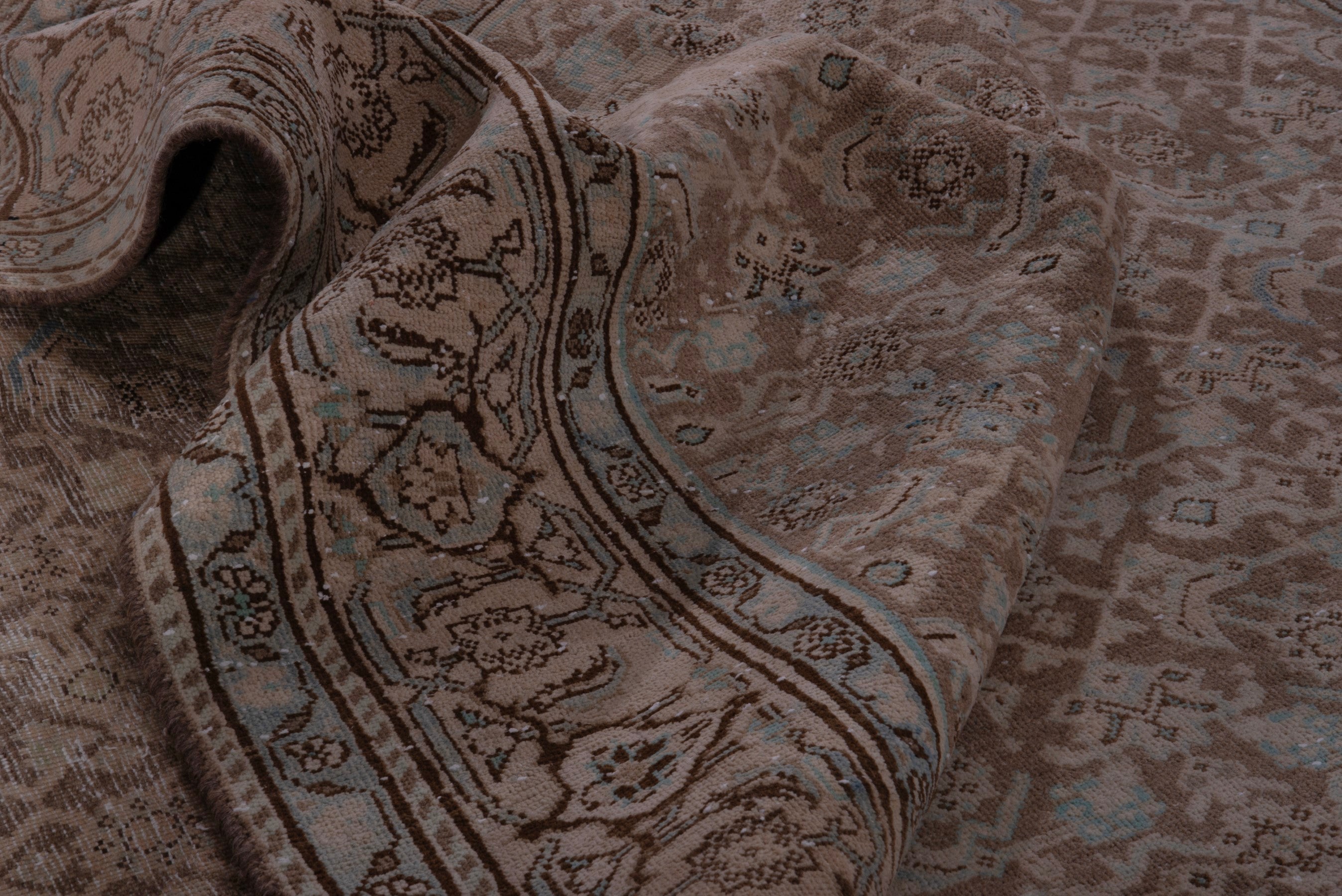 Persian Mahal oversized rug in taupe and greige, view 16 of 19