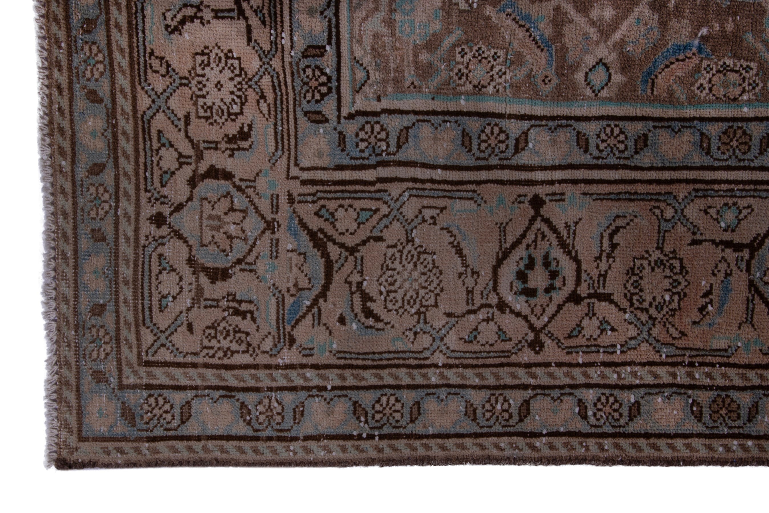 Persian Mahal oversized rug in taupe and greige, view 5 of 19