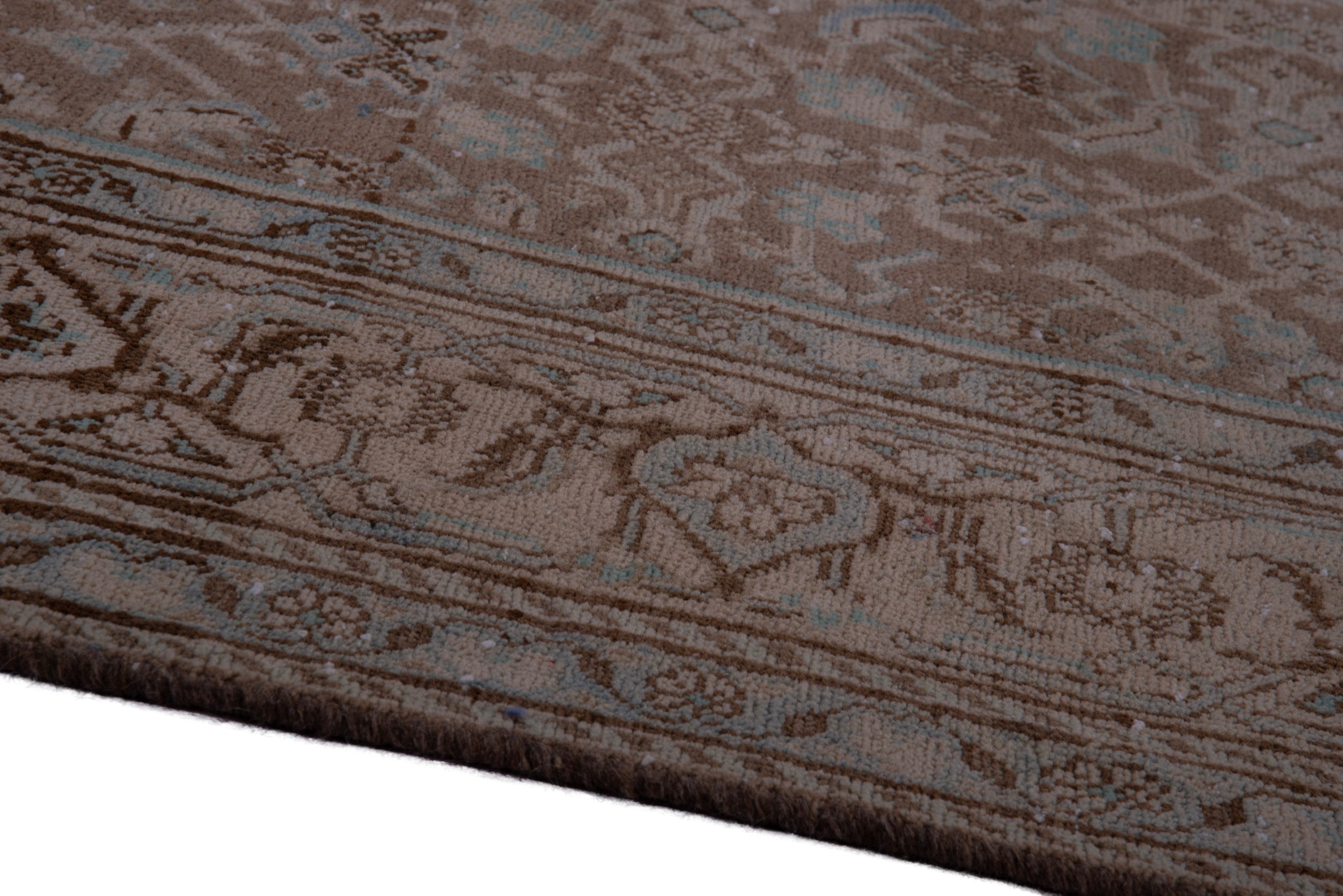 Persian Mahal oversized rug in taupe and greige, view 8 of 19