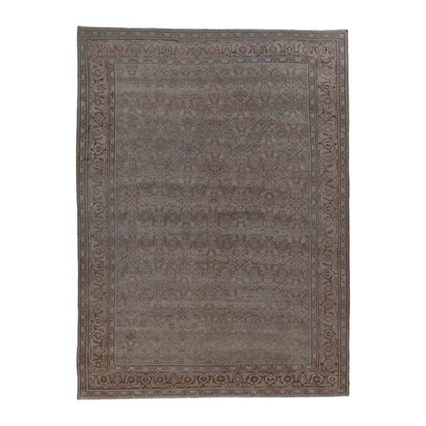 Persian Mahal oversized rug in taupe and greige, 8' x 11'