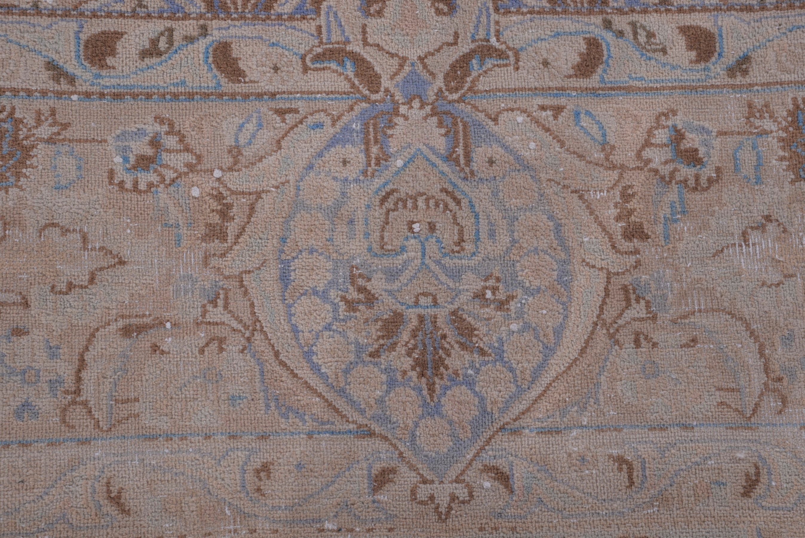Persian Kashmar oversized rug in taupe and greige, view 13 of 22