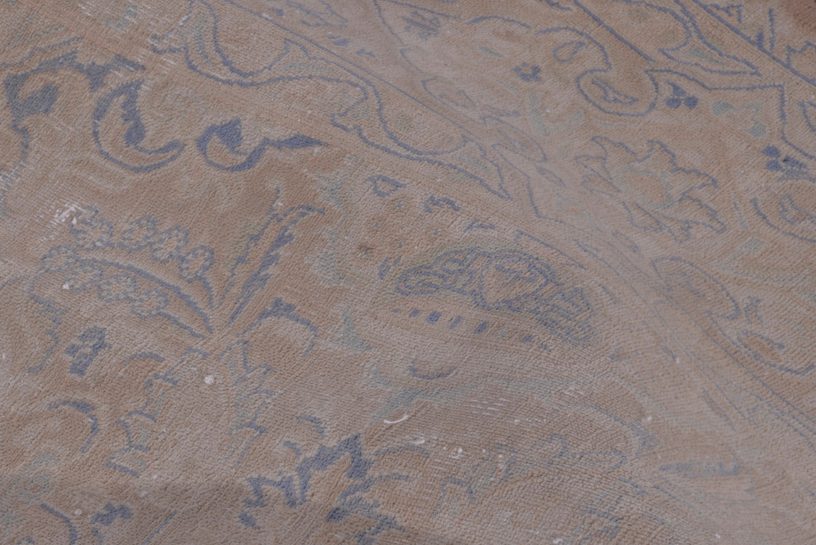 Persian Kashmar oversized rug in taupe and greige, view 18 of 22
