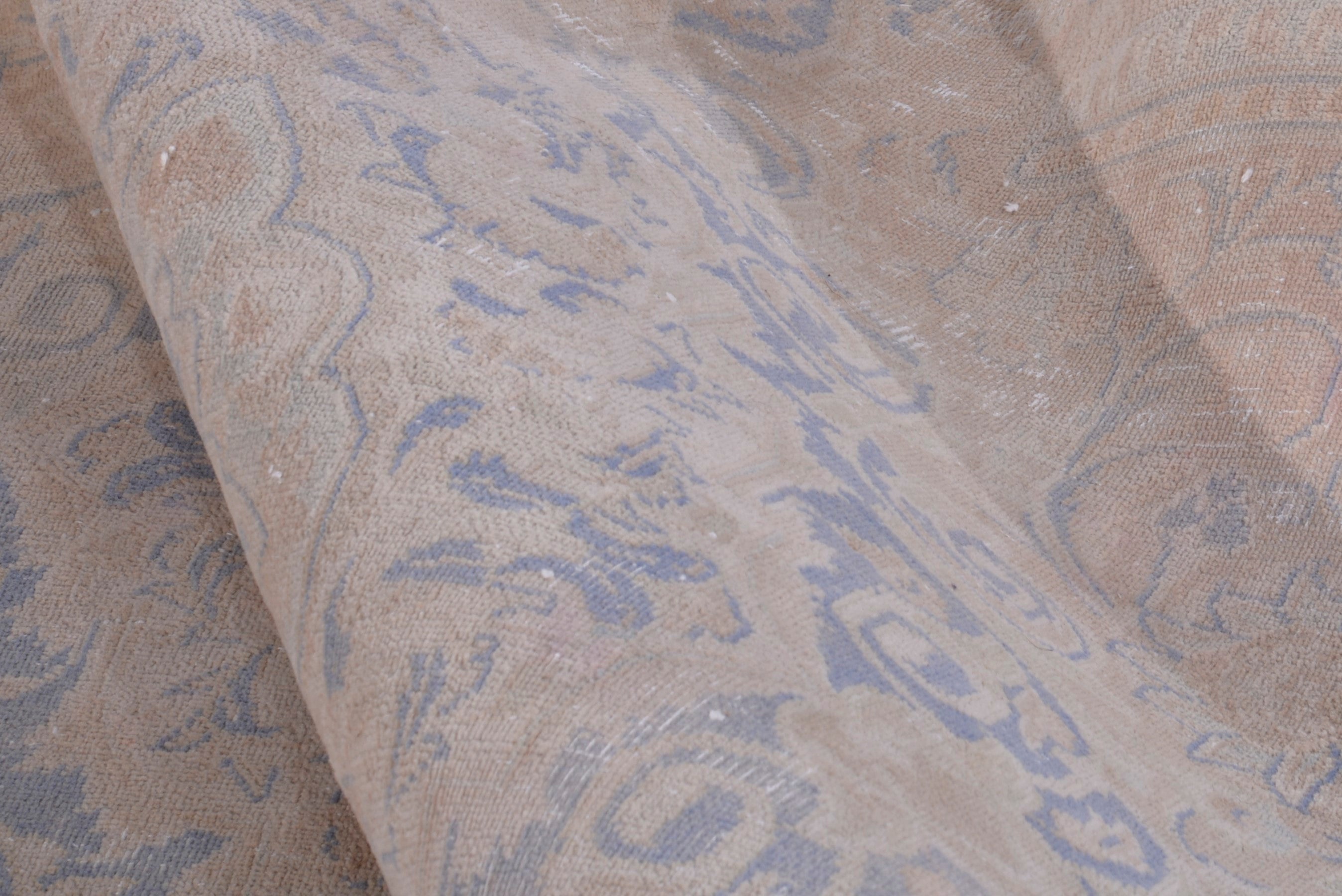 Persian Kashmar oversized rug in taupe and greige, view 20 of 22