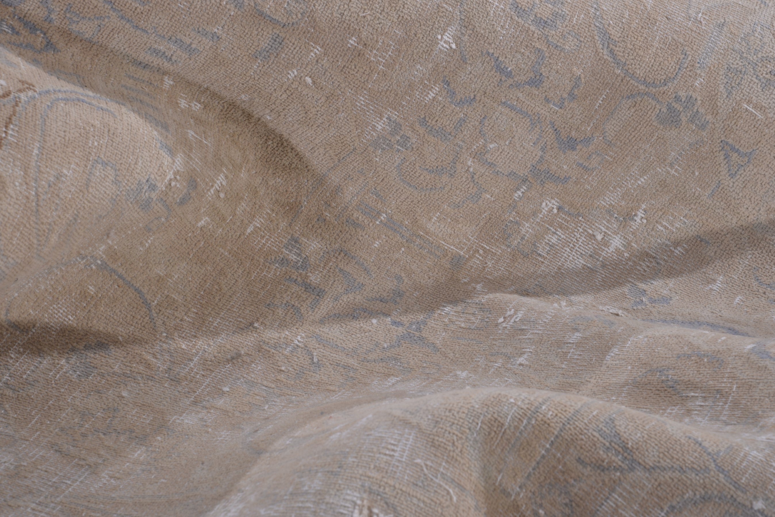 Persian Kashmar oversized rug in taupe and greige, view 21 of 22