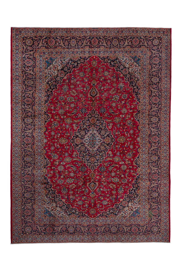 1689, Persian Kashan Oversized Rug