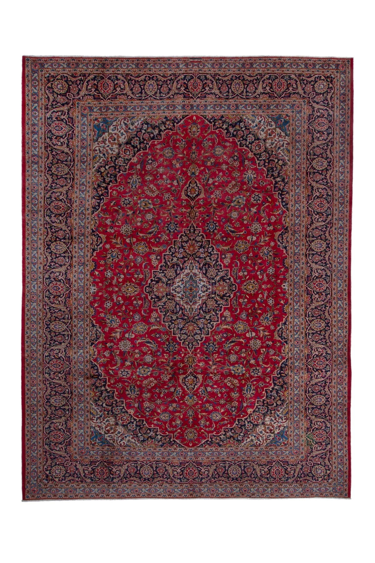 1689, Persian Kashan Oversized Rug