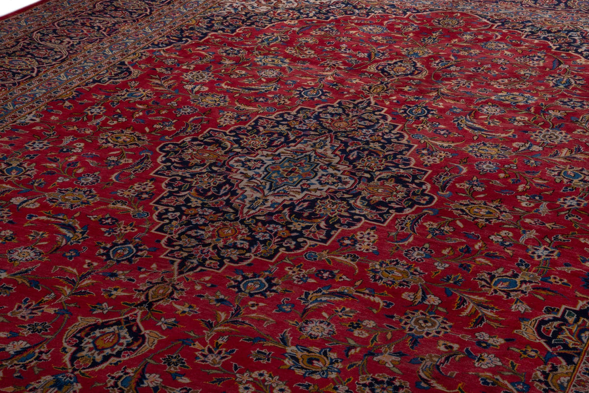 1689, Persian Kashan Oversized Rug