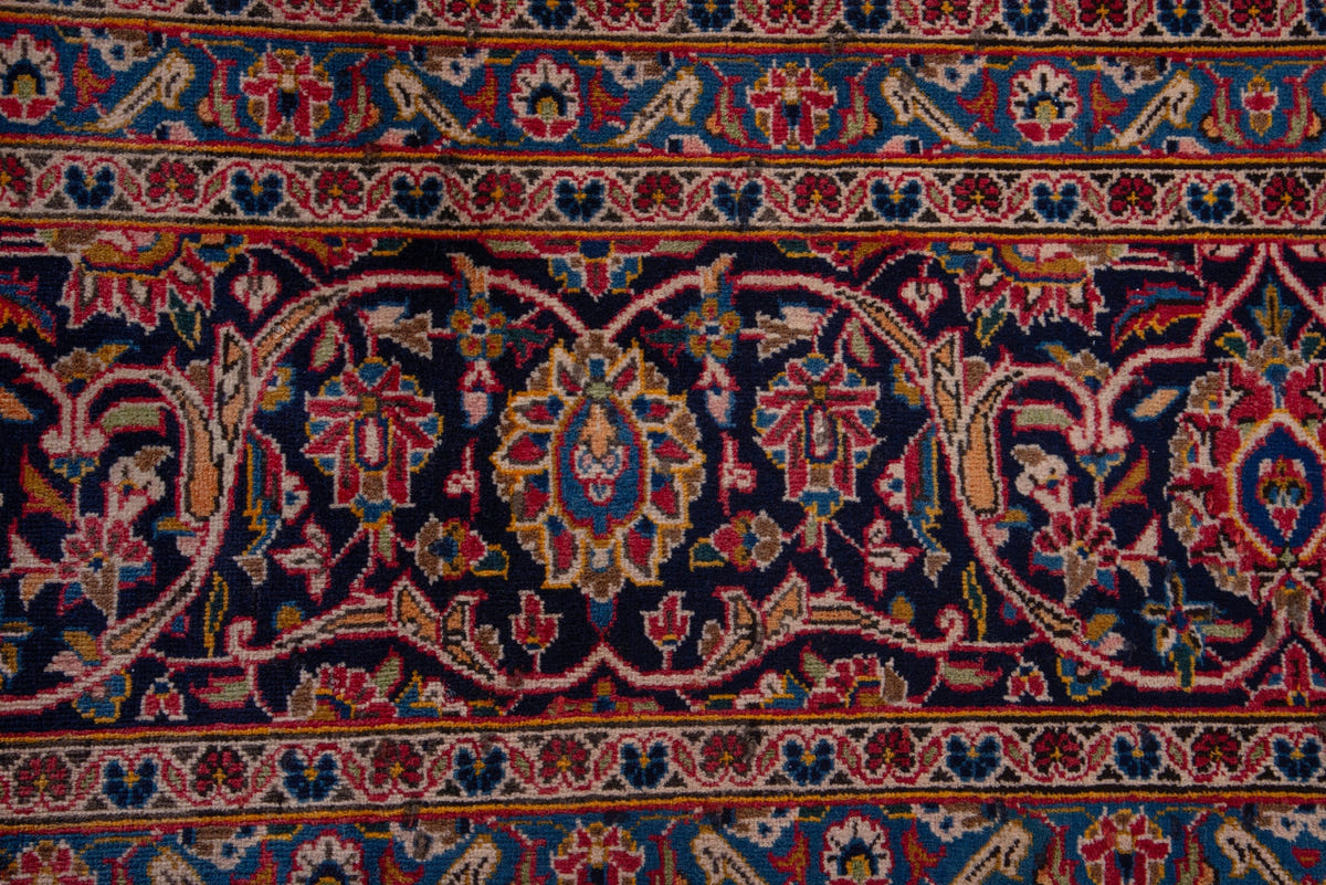 1689, Persian Kashan Oversized Rug