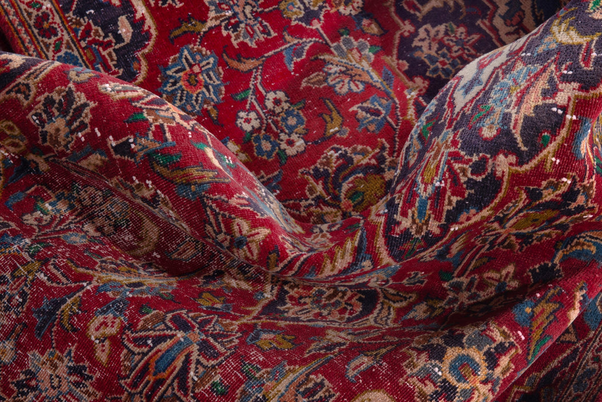 1744, Persian Kashan Area Rug