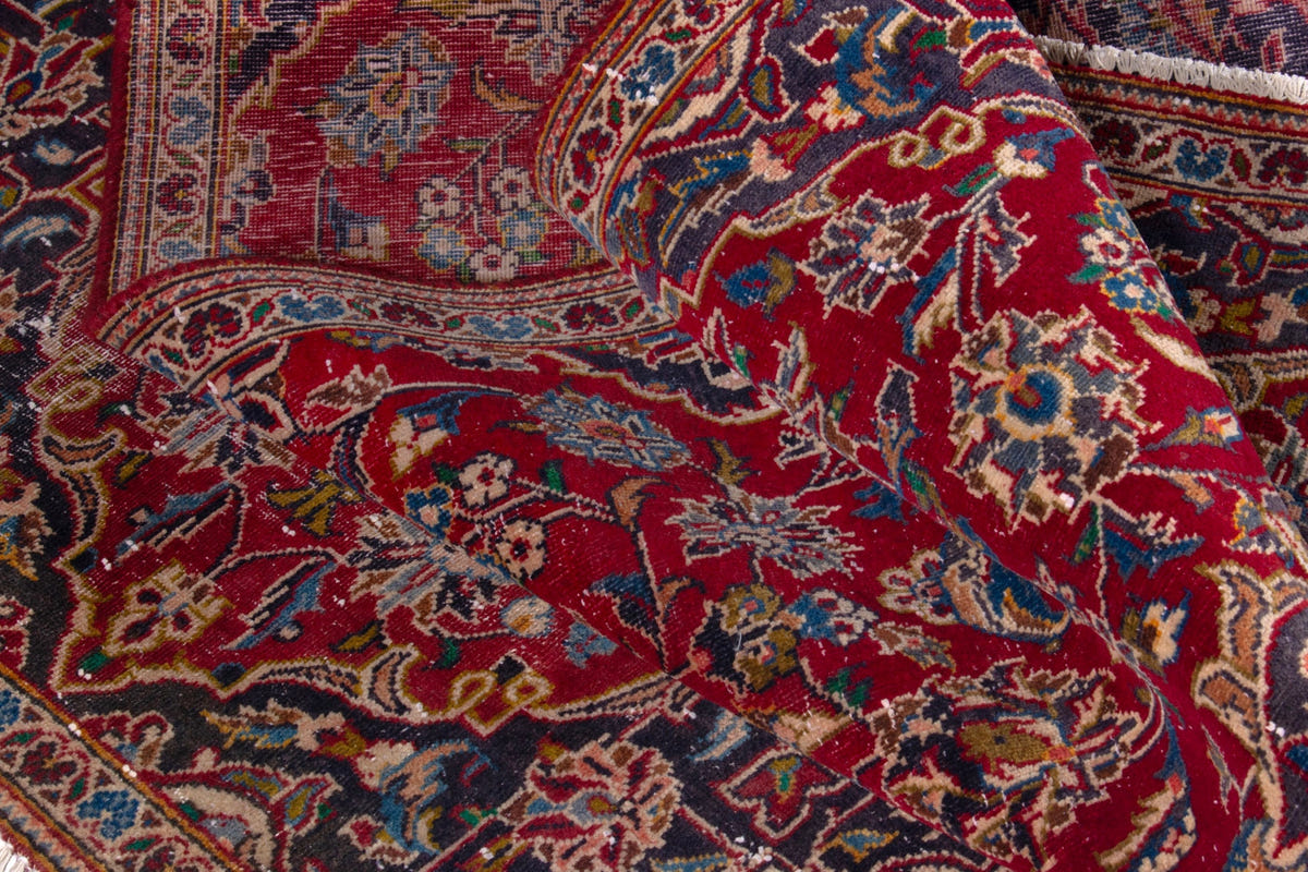 1744, Persian Kashan Area Rug