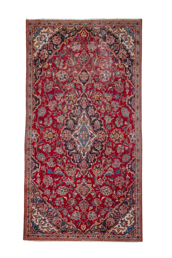 1744, Persian Kashan Area Rug