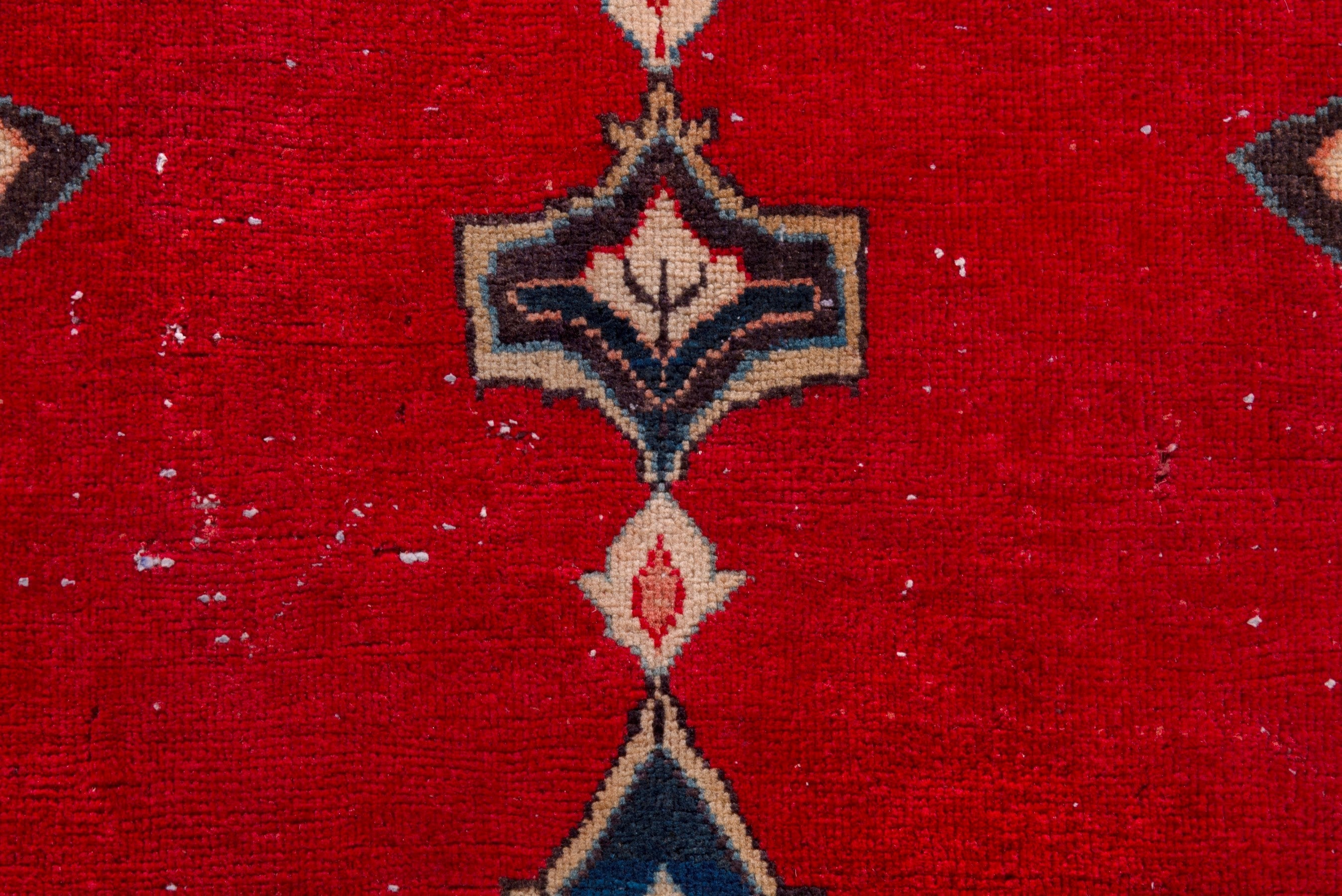 Persian Arak runner rug in deep red and dark blue, view 10 of 18