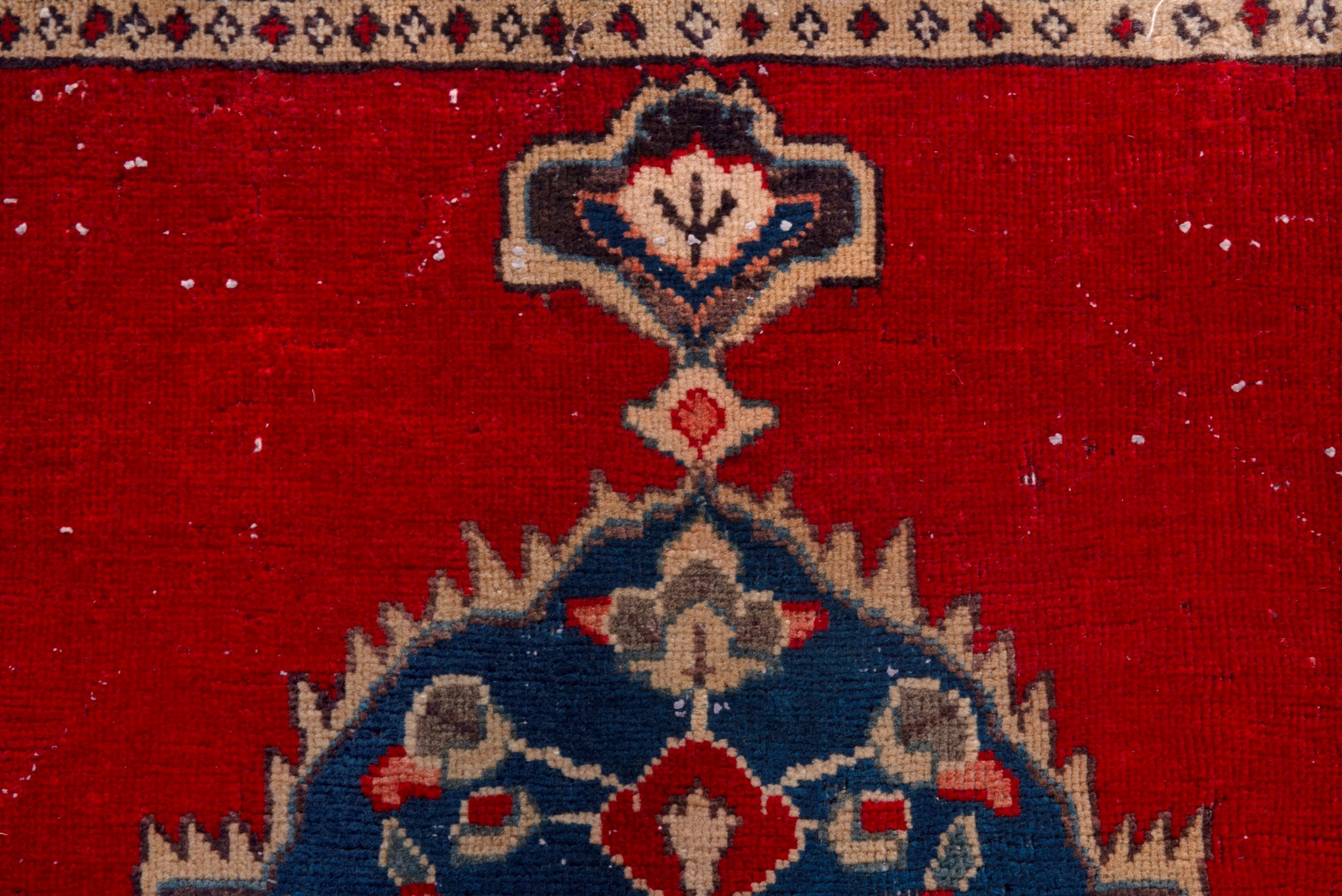 Persian Arak runner rug in deep red and dark blue, view 12 of 18